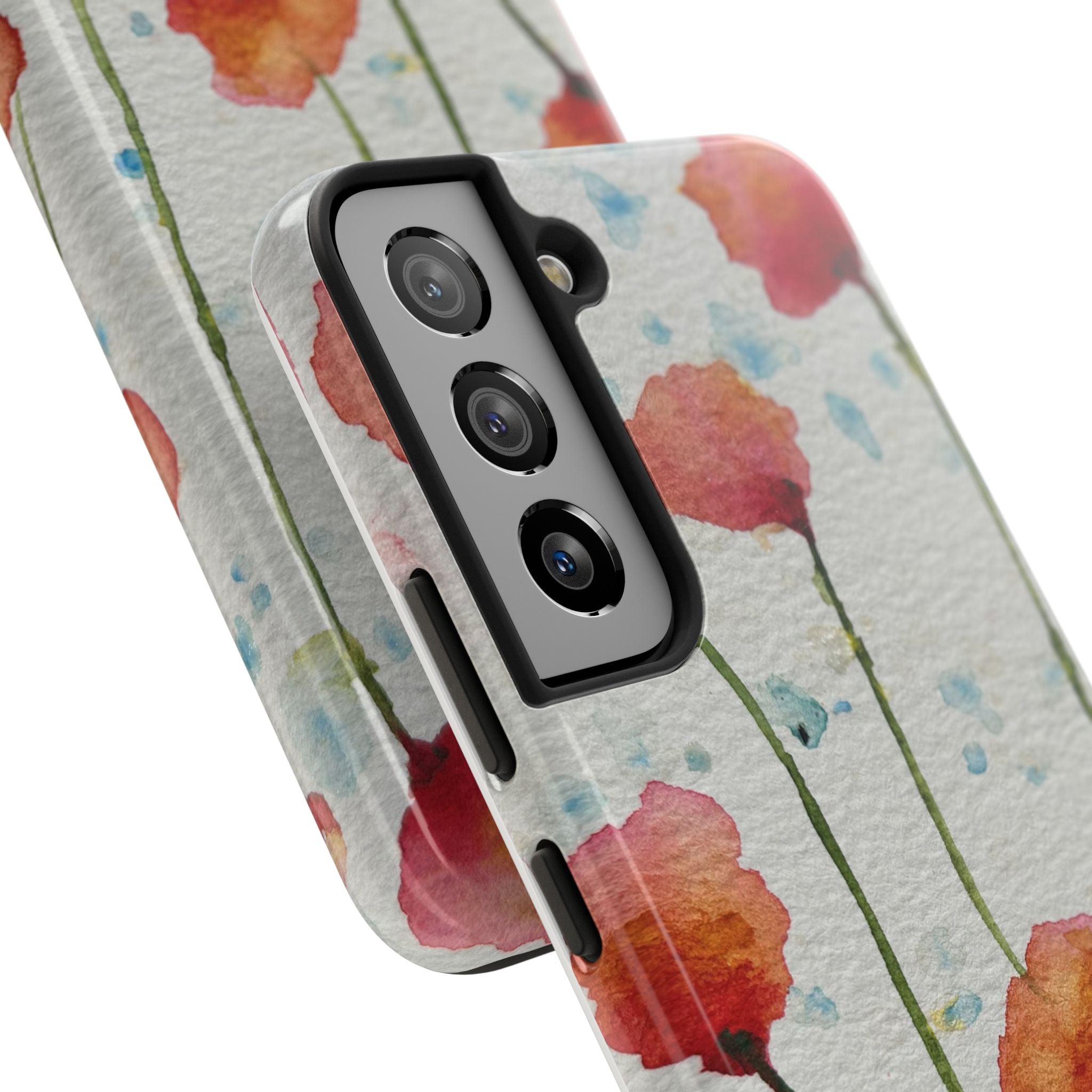 Tough Phone Case - All iPhones and Samsung Galaxys - Exciting Abstract Design #94 Poppies Galore
