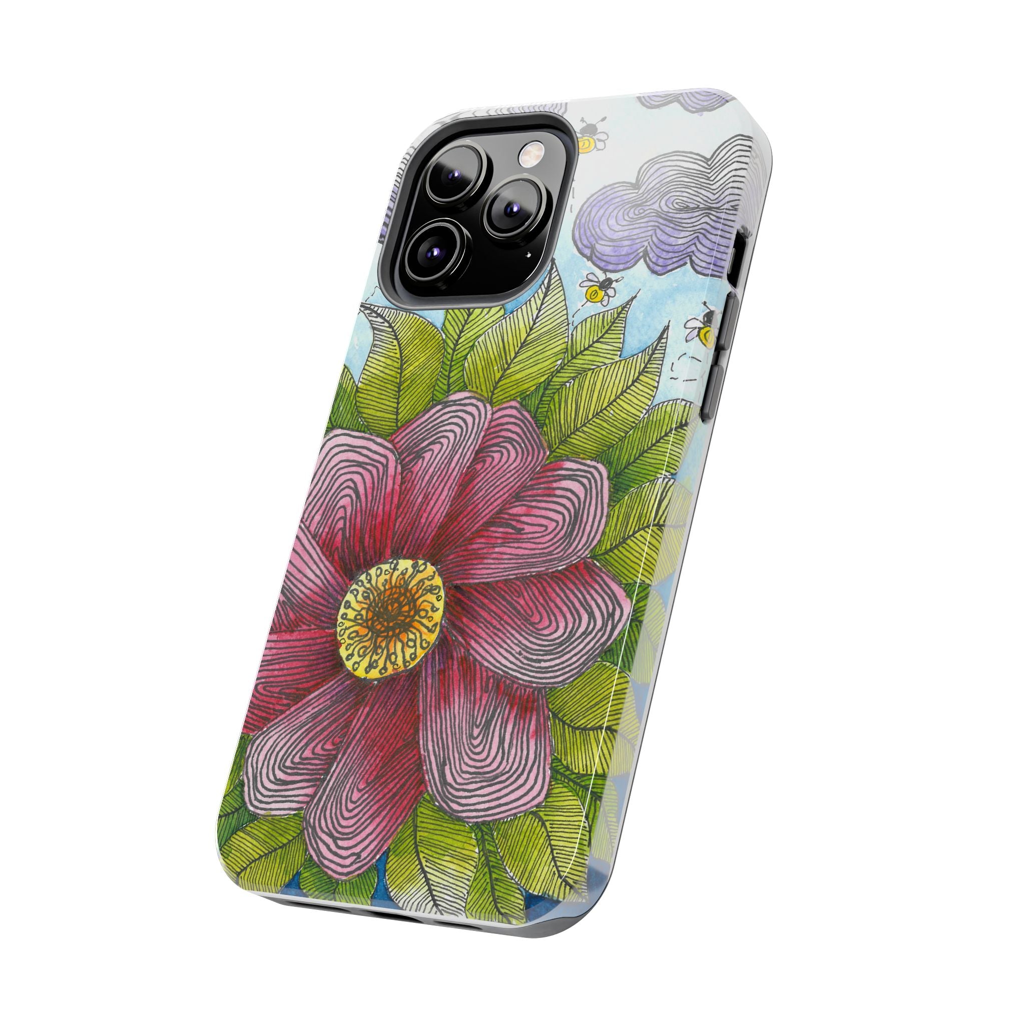 Tough Phone Case - All iPhones and Samsung Galaxys - Exciting Abstract Design  #4 Bloom'n