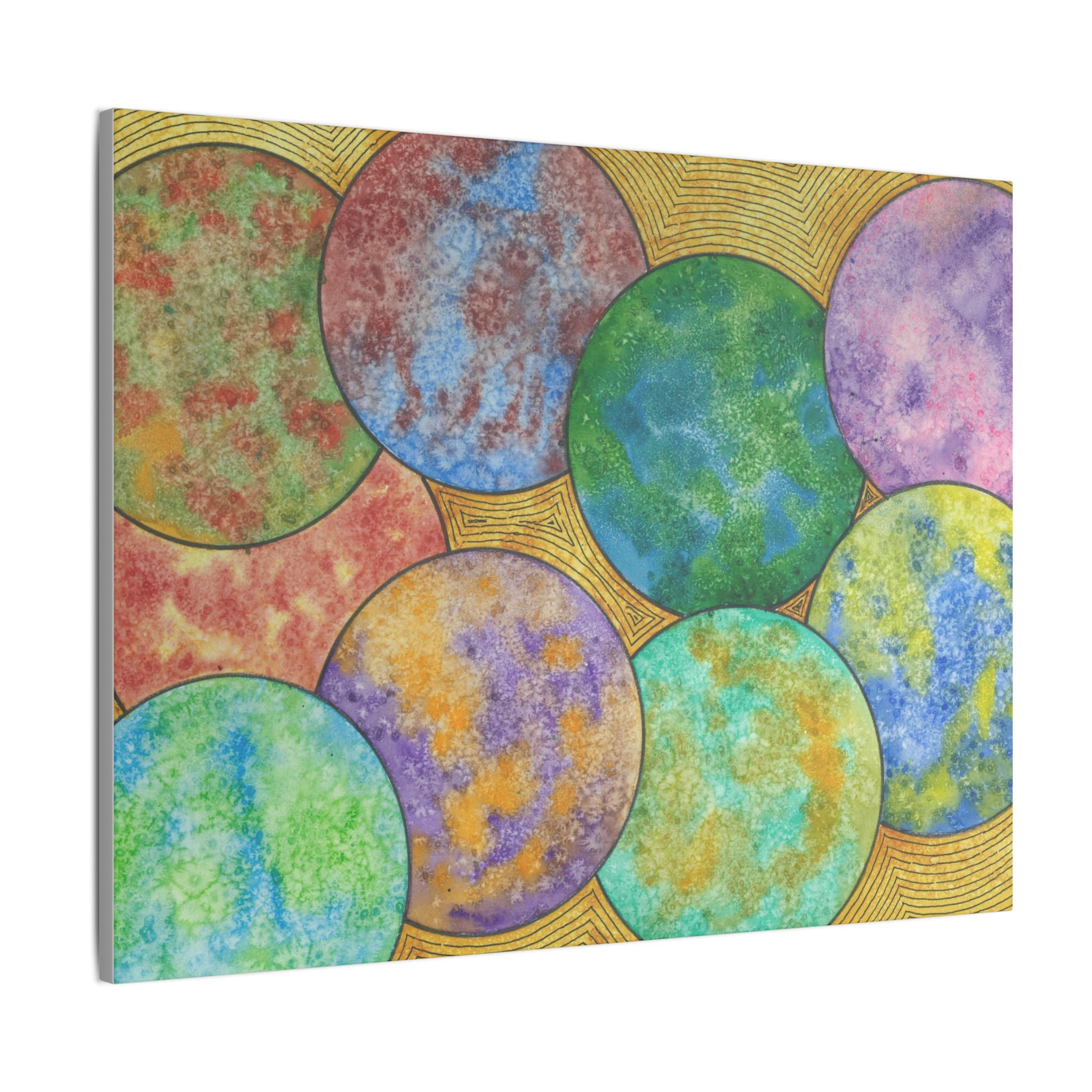 Large Colourful Wall Art, Canvas Prints, For Office, Bedroom or Living Room, or Special Gift #61 Worlds Apart