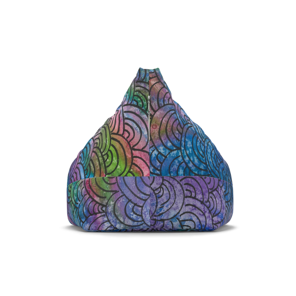 Bean Bag Chair Covers For Indoor & Outdoor - 2 Sizes - Exciting Abstract Design #84 Ah! The Past
