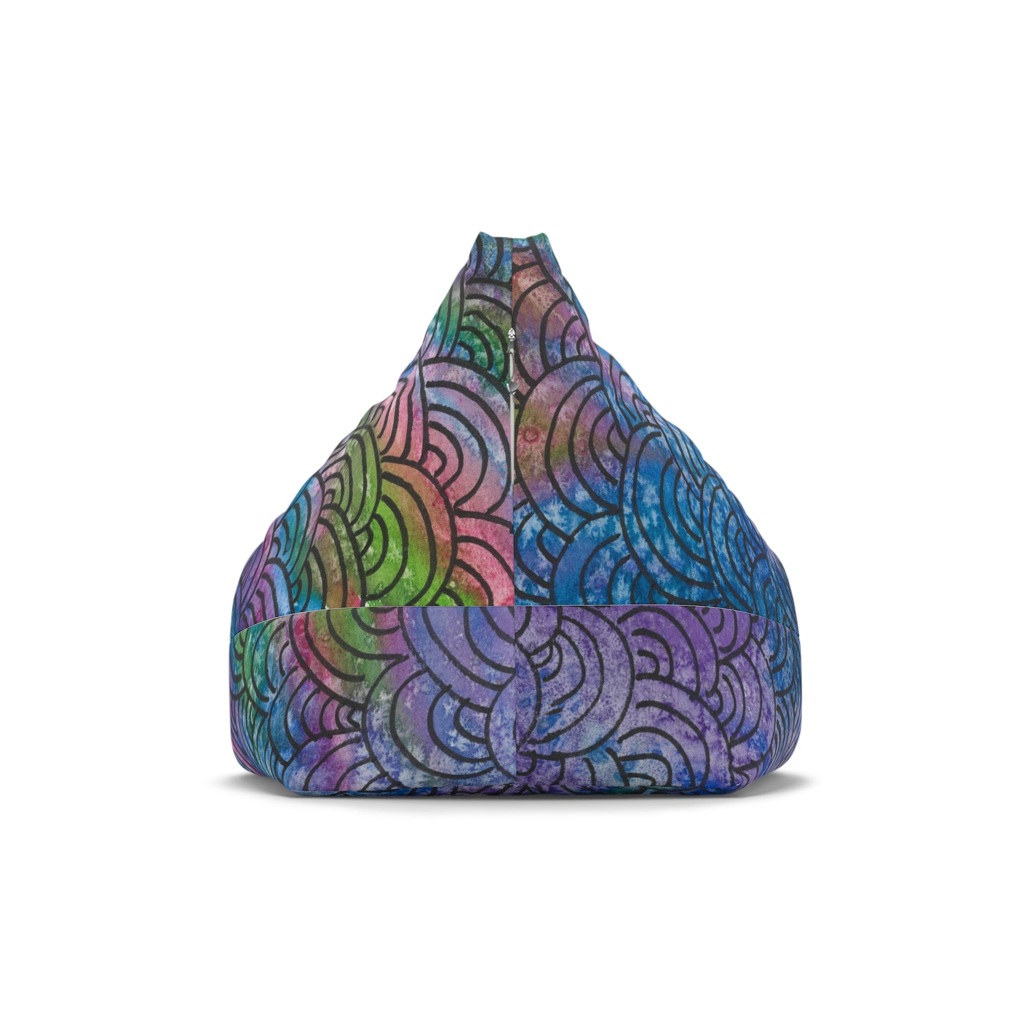 Bean Bag Chair Covers For Indoor & Outdoor - 2 Sizes - Exciting Abstract Design #84 Ah! The Past