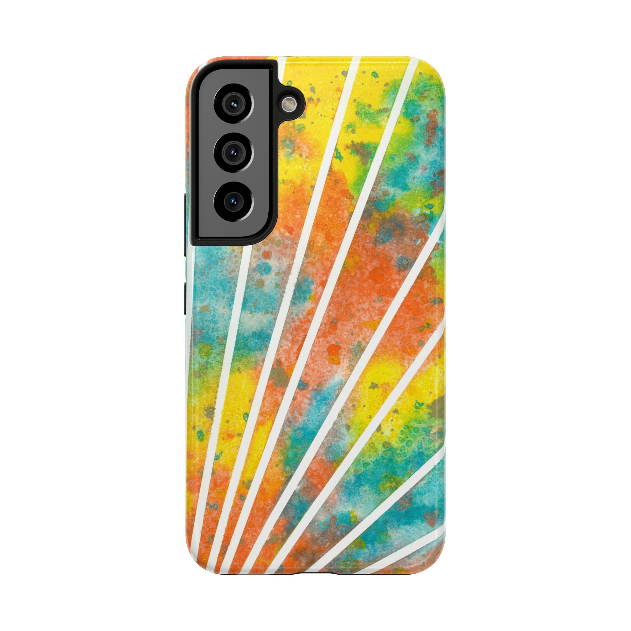 Tough Phone Case - All iPhones and Samsung Galaxys - Exciting Abstract Design #101 Your Energy Radiates