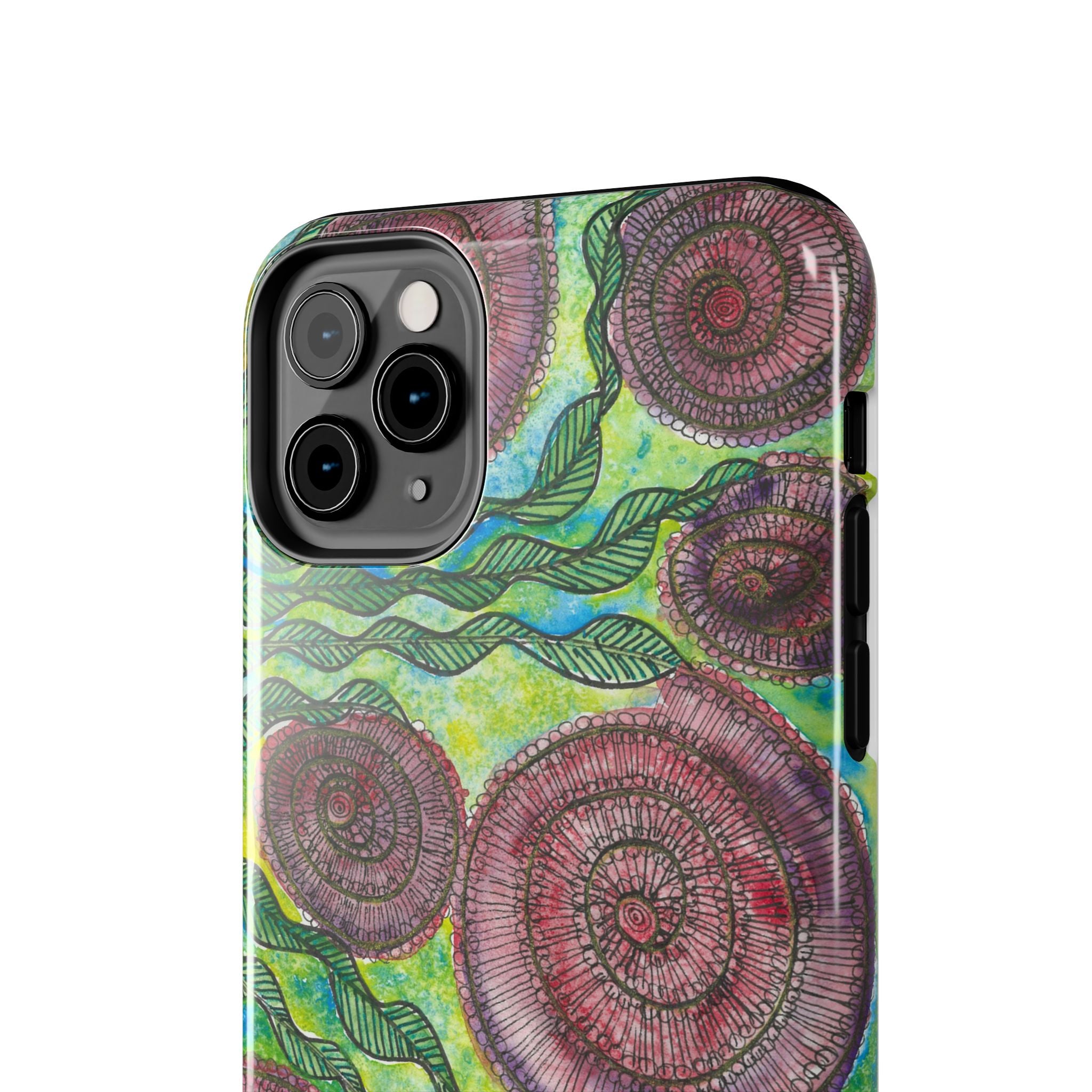 Tough Phone Case - All iPhones and Samsung Galaxys - Exciting Abstract Design #35 Beetroot To Yourself