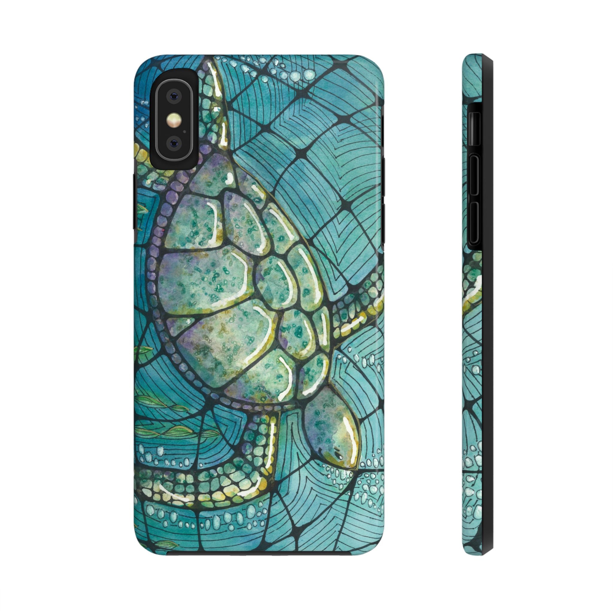 Tough Phone Case - All iPhones and Samsung Galaxys - Exciting Abstract Design #73 Turtling Along