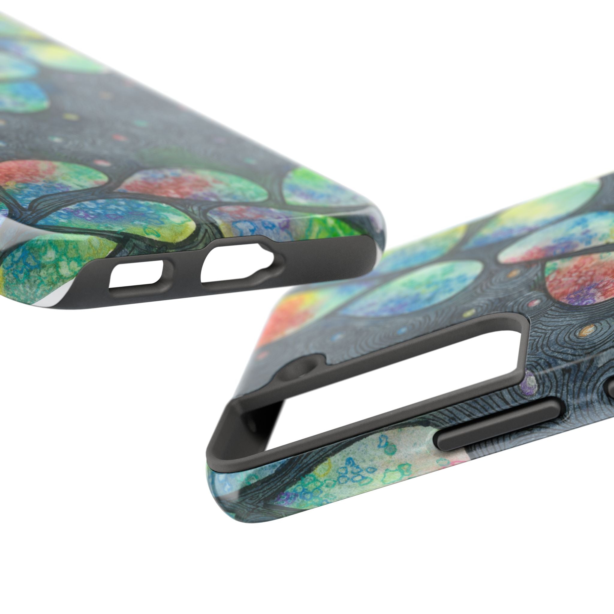 Tough Phone Case - All iPhones and Samsung Galaxys - Exciting Abstract Design #30 Give Us A Minute