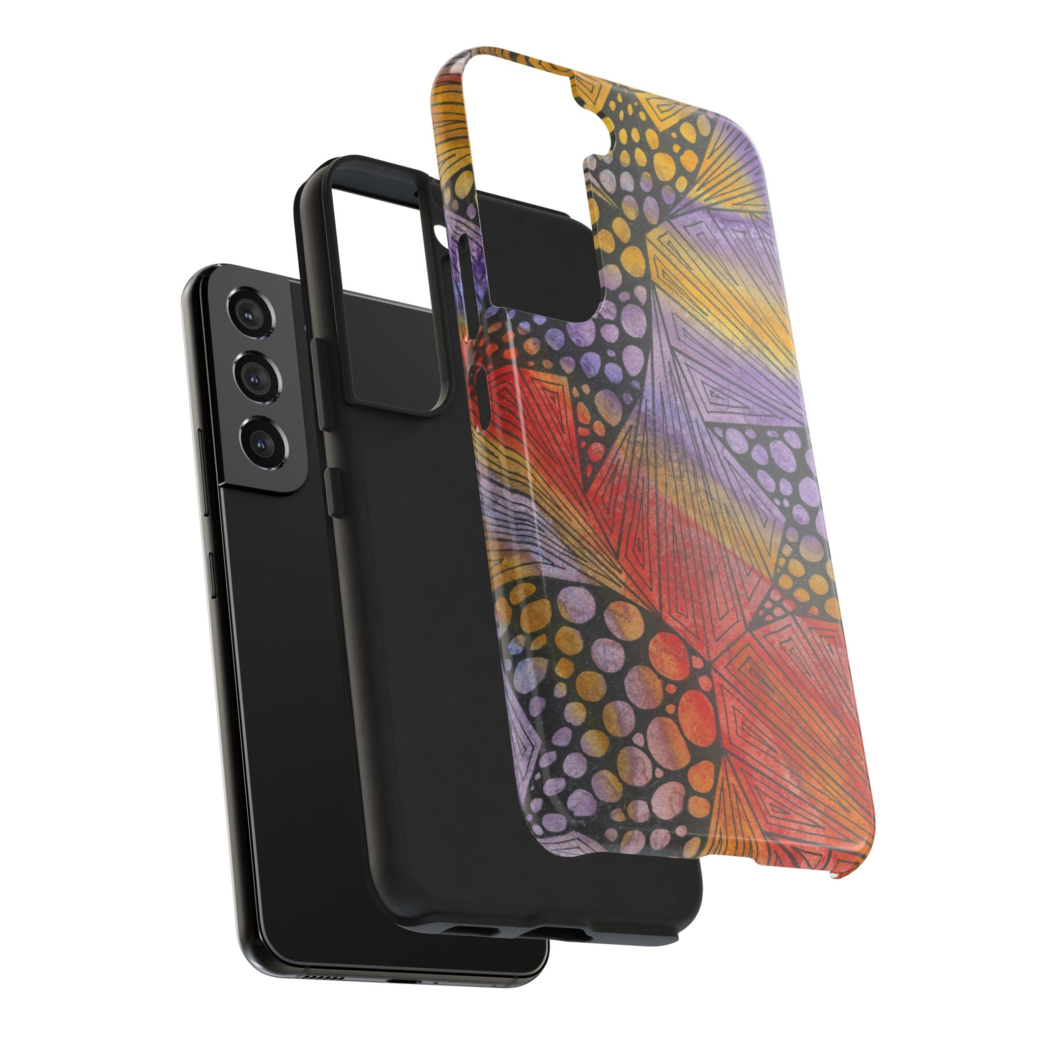Tough Phone Case - All iPhones and Samsung Galaxys - Exciting Abstract Design #82 Fighting Delusions
