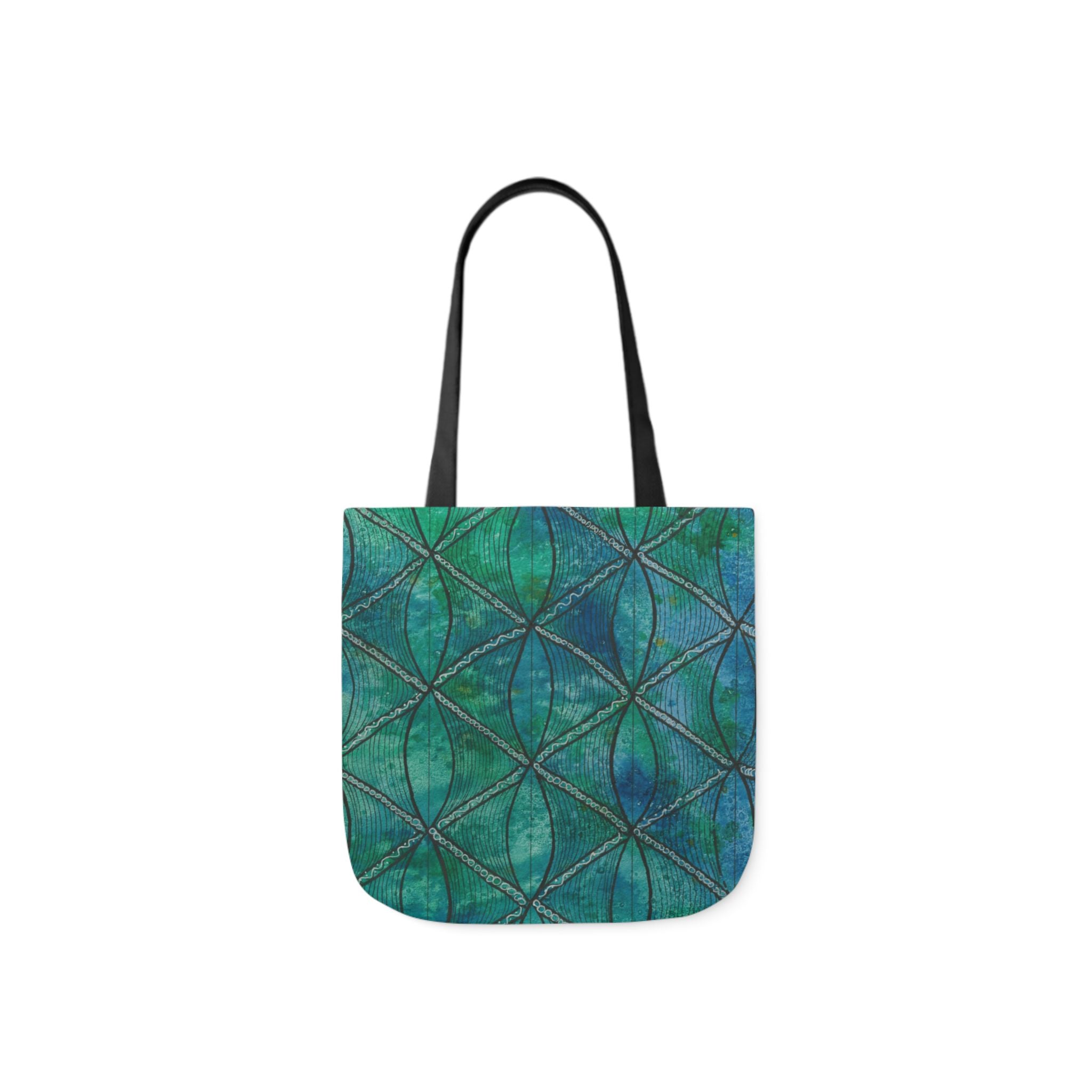 Canvas Tote Bags, Colourful Abstract Designs, 5-Color Straps, 3 Sizes.  For Family and friends or a Special Gift #58 Hows The Serenity