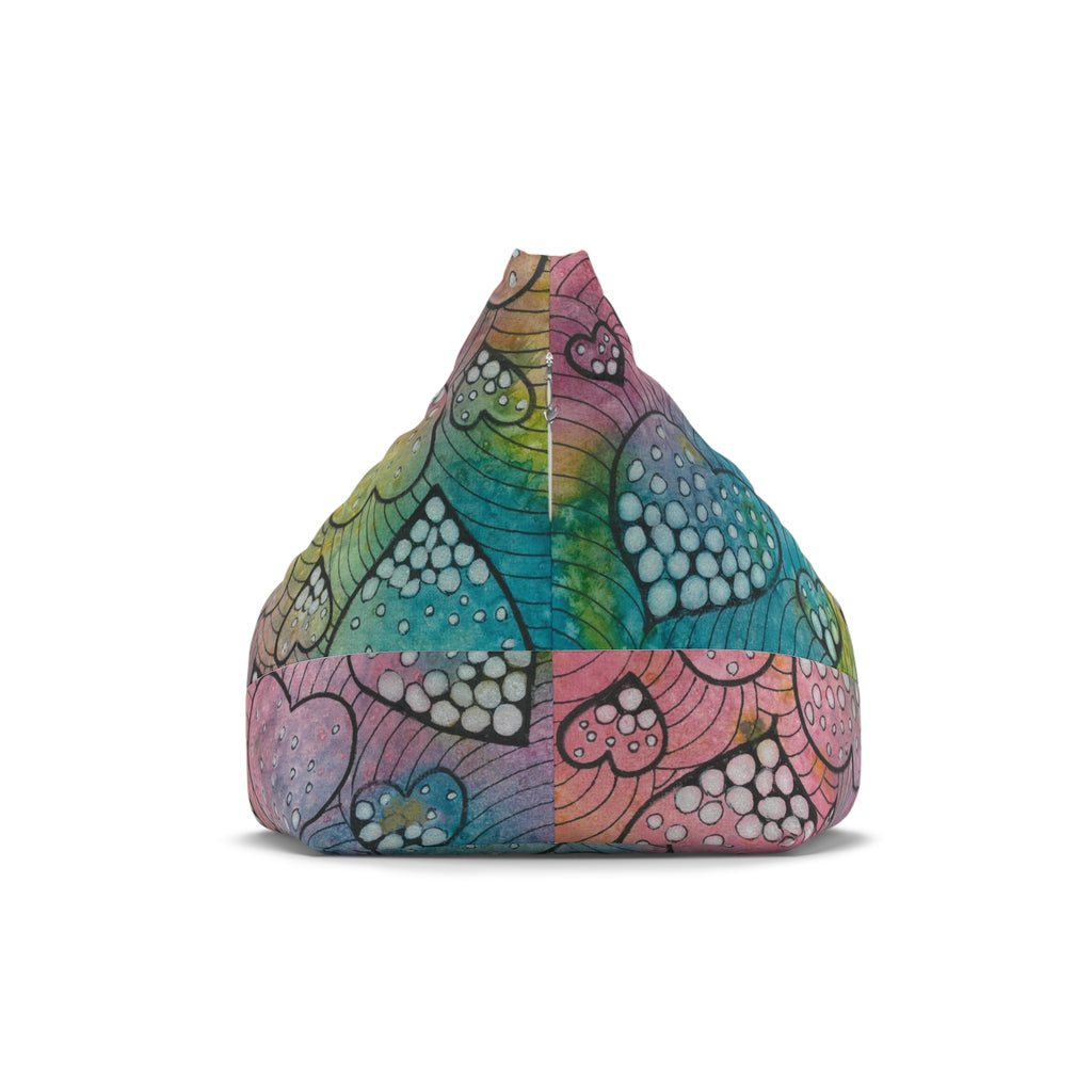Bean Bag Chair Covers For Indoor & Outdoor - 2 Sizes - Exciting Abstract Design #97 What's Love Got To Do With It?