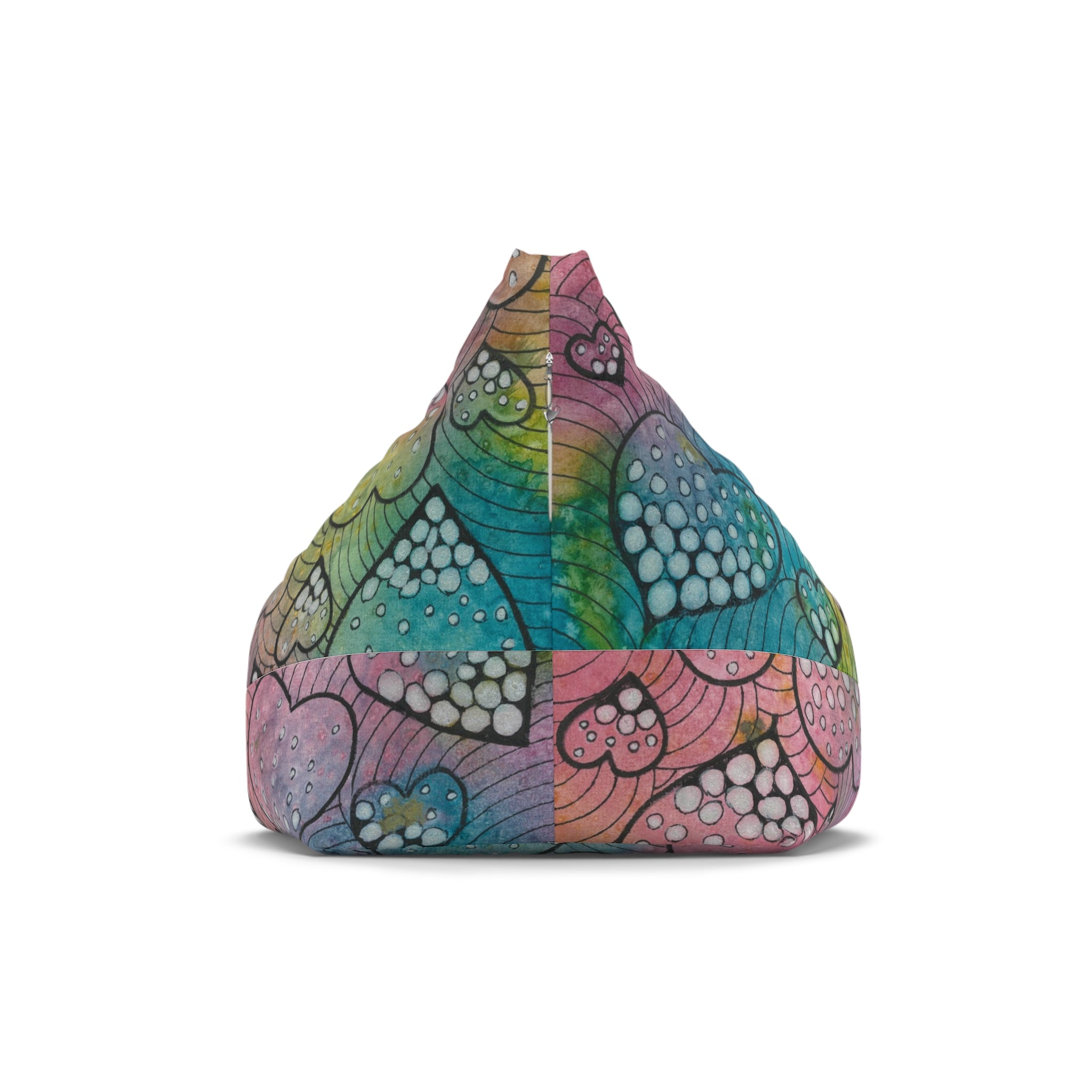Bean Bag Chair Covers For Indoor & Outdoor - 2 Sizes - Exciting Abstract Design #97 What's Love Got To Do With It?