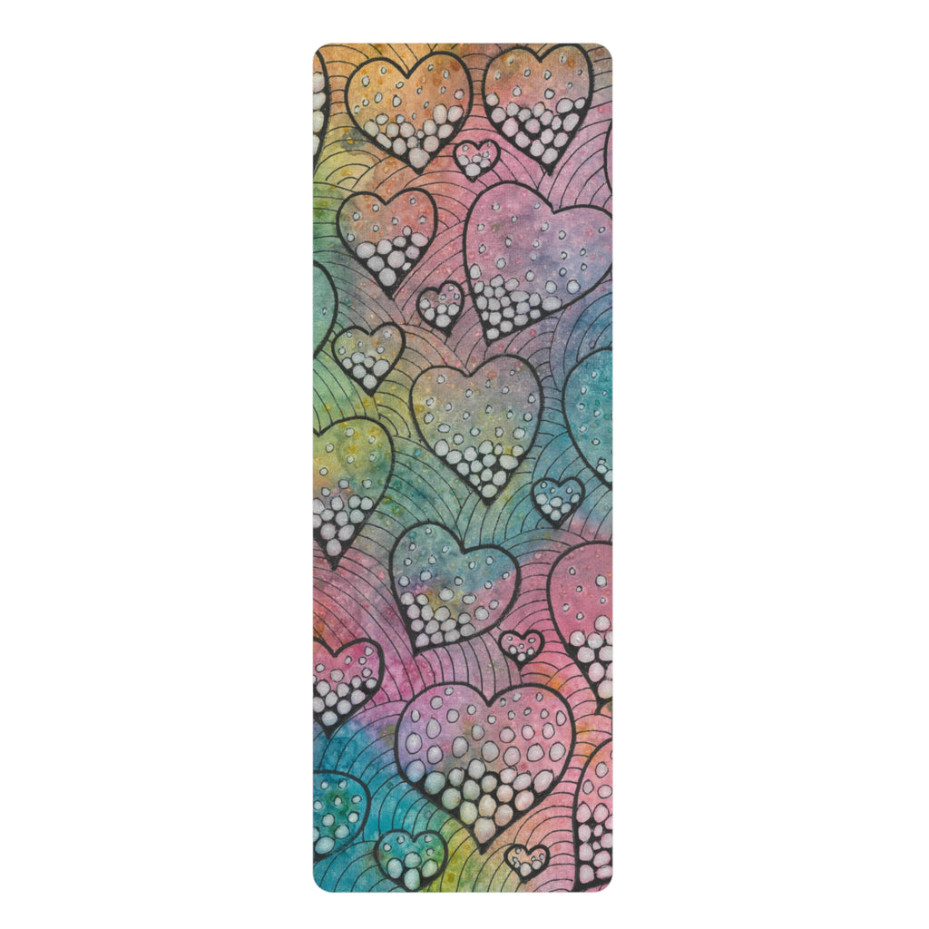 Yoga Mats and Gym Mats. Colourful Abstract Designs. Perfect for Home, Yoga or Gym Class, or a Special Gift #97 Whats Love Got To Do With It