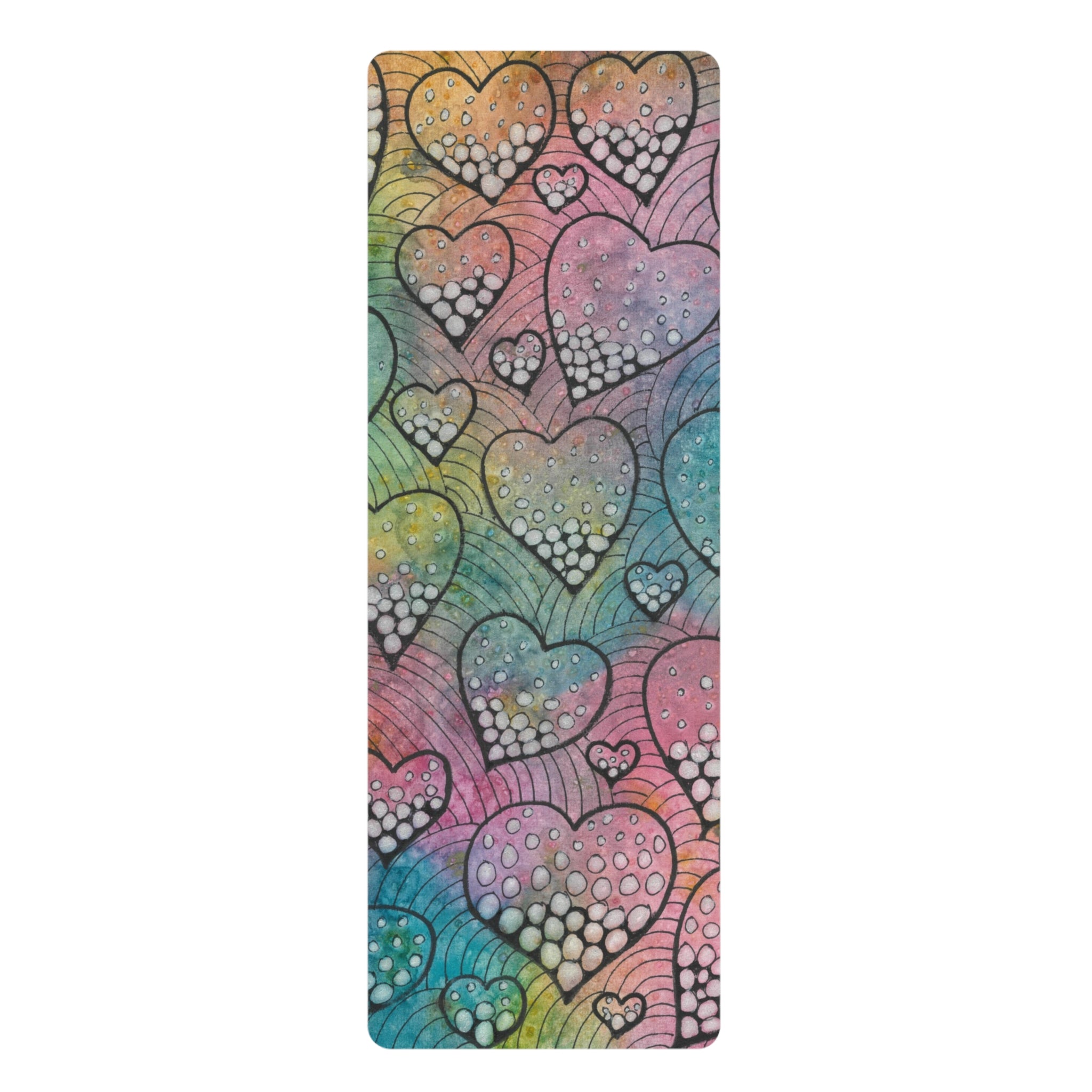 Yoga Mats and Gym Mats. Colourful Abstract Designs. Perfect for Home, Yoga or Gym Class, or a Special Gift #97 Whats Love Got To Do With It