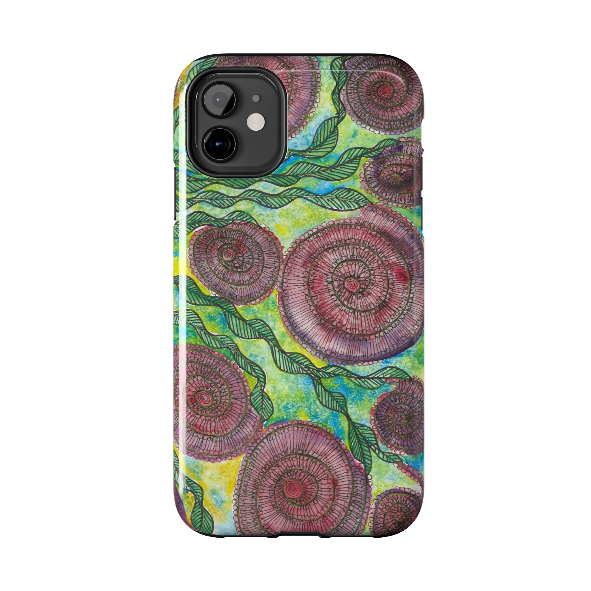 Tough Phone Case - All iPhones and Samsung Galaxys - Exciting Abstract Design #35 Beetroot To Yourself