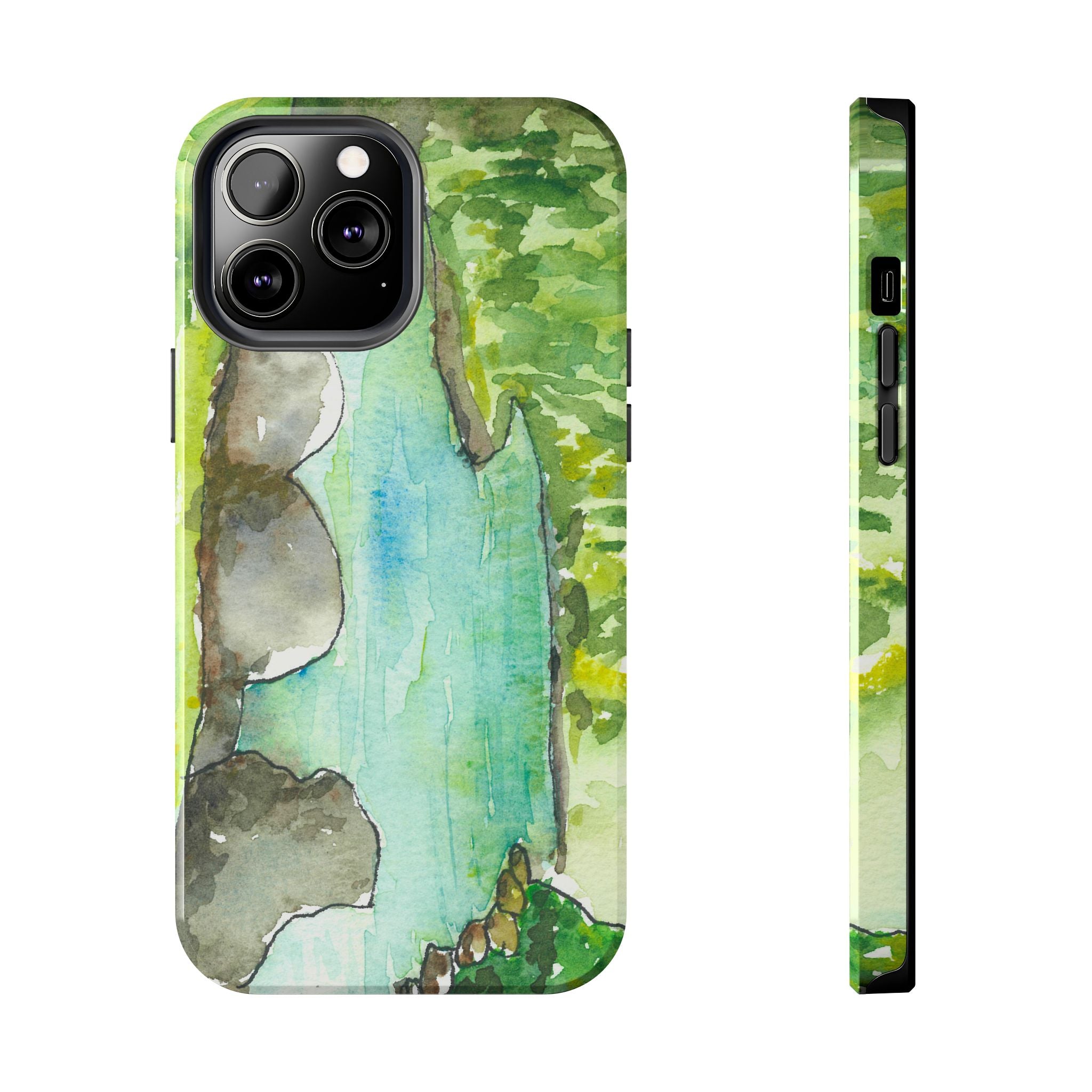 Tough Phone Case - All iPhones and Samsung Galaxys - Exciting Abstract Design #88 Tara River - Montenegro