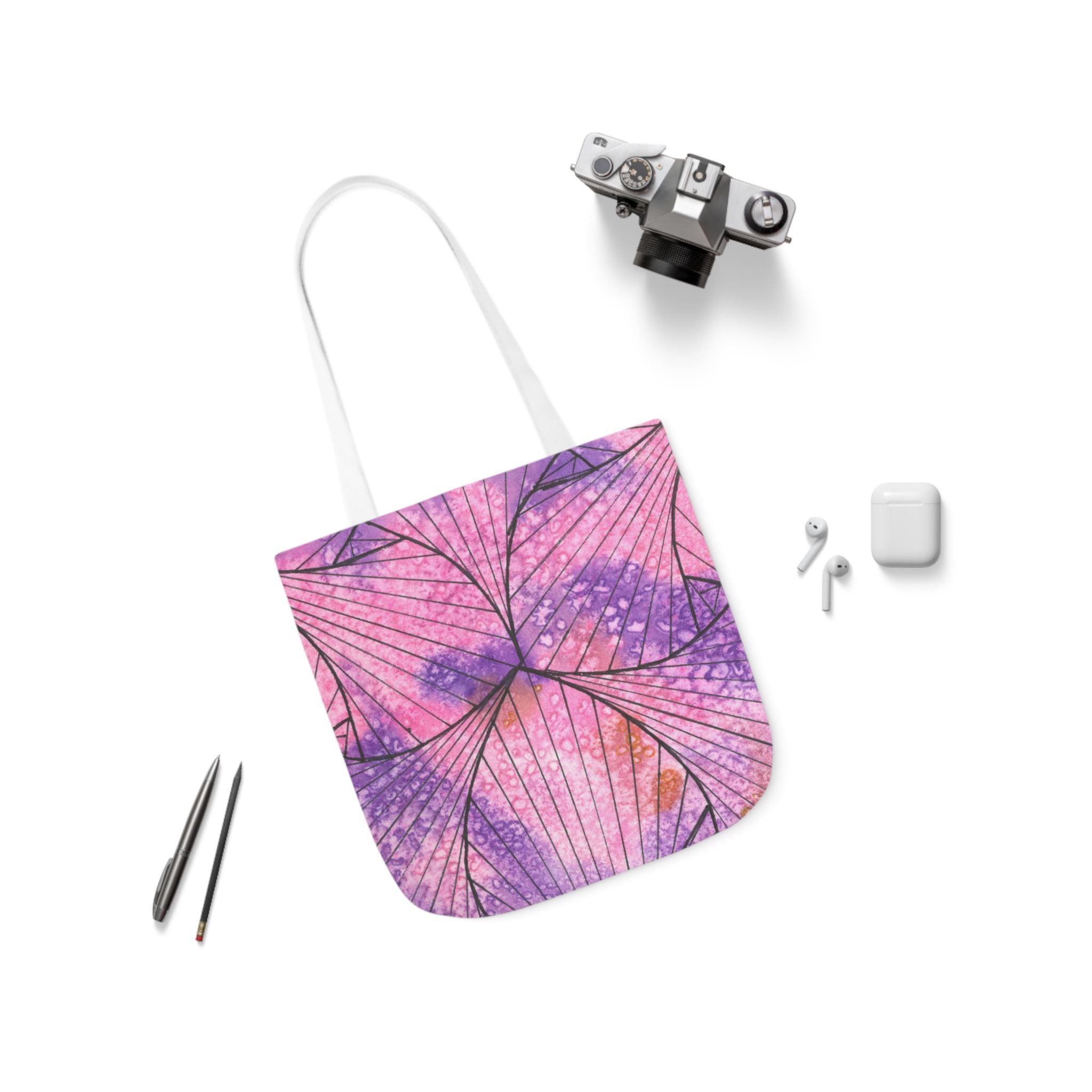 Canvas Tote Bags, Colourful Abstract Designs, 5-Color Straps, 3 Sizes.  For Family and friends or a Special Gift #34 There's Always Hope