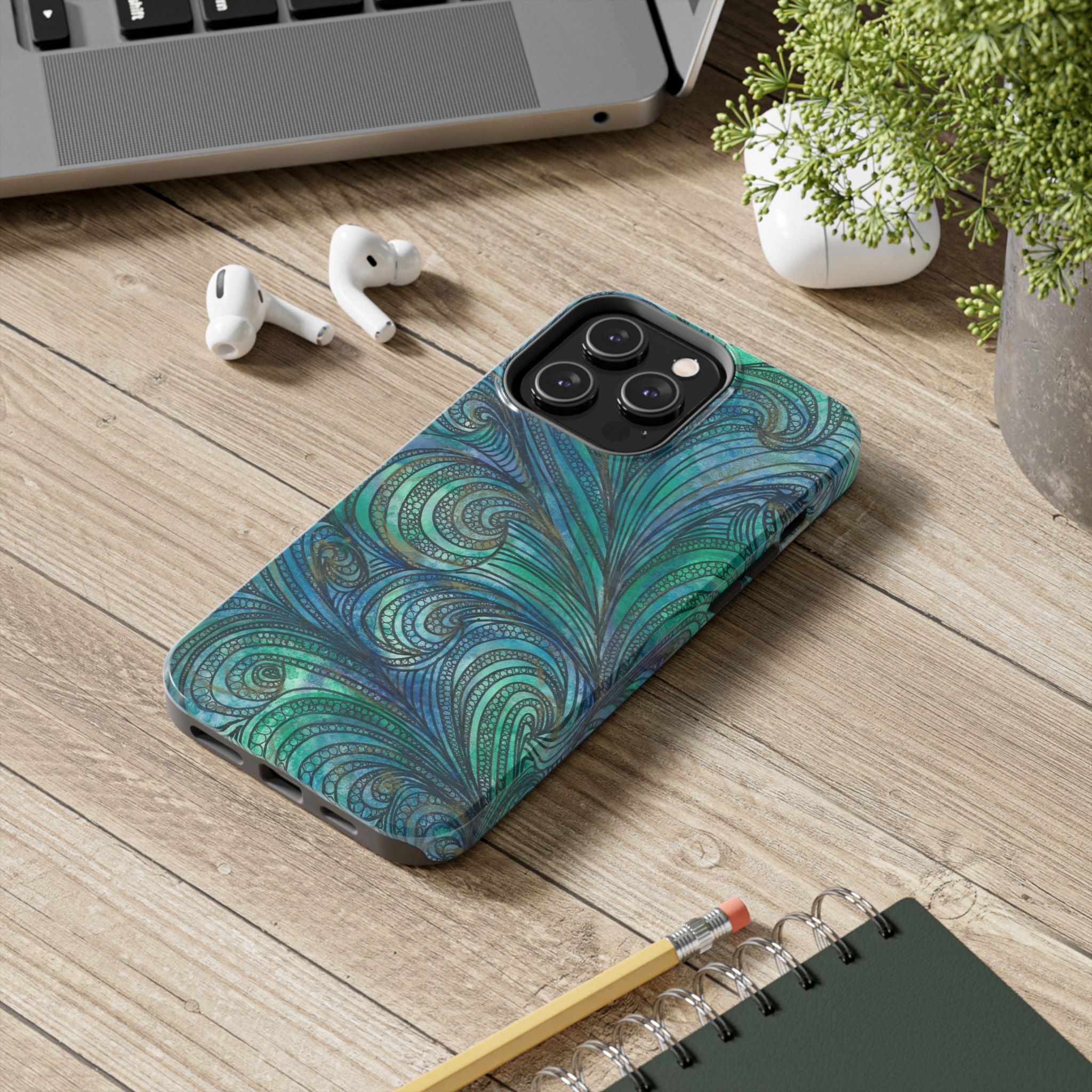 Tough Phone Case - All iPhones and Samsung Galaxys - Exciting Abstract Design #71 Call Of The Sea