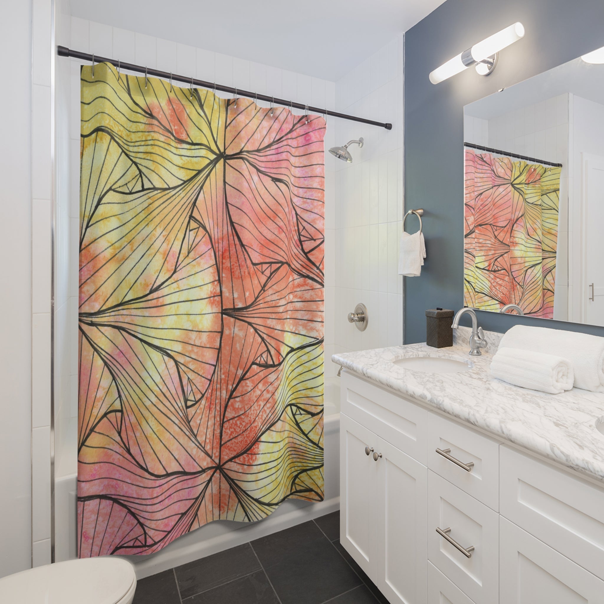 Beautiful Shower Curtains to Refresh Your Bathroom. Colourful Abstract Designs. Perfect For Your Bathroom or Special House-Warming Gift #39 Impossible They Said