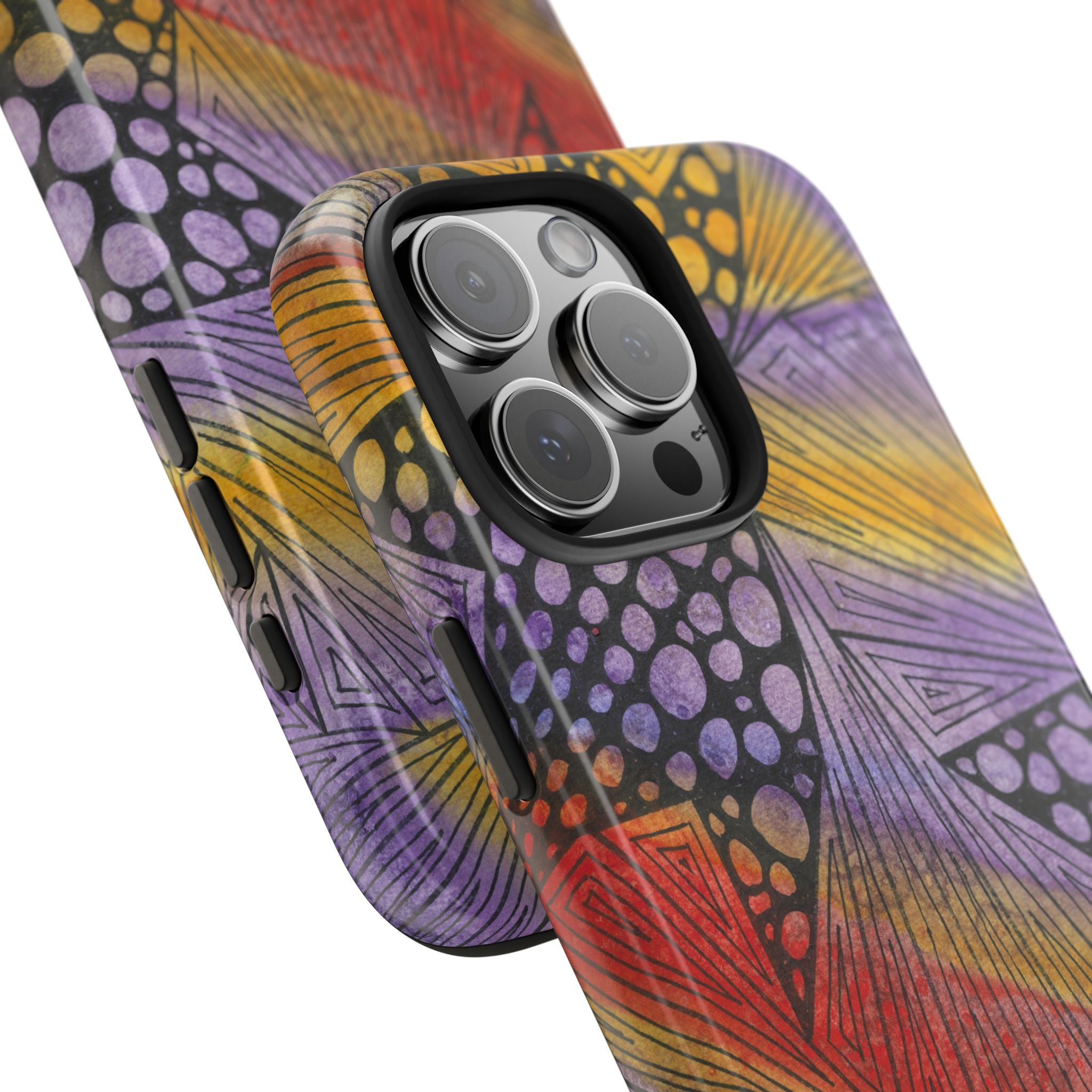 Tough Phone Case - All iPhones and Samsung Galaxys - Exciting Abstract Design #82 Fighting Delusions