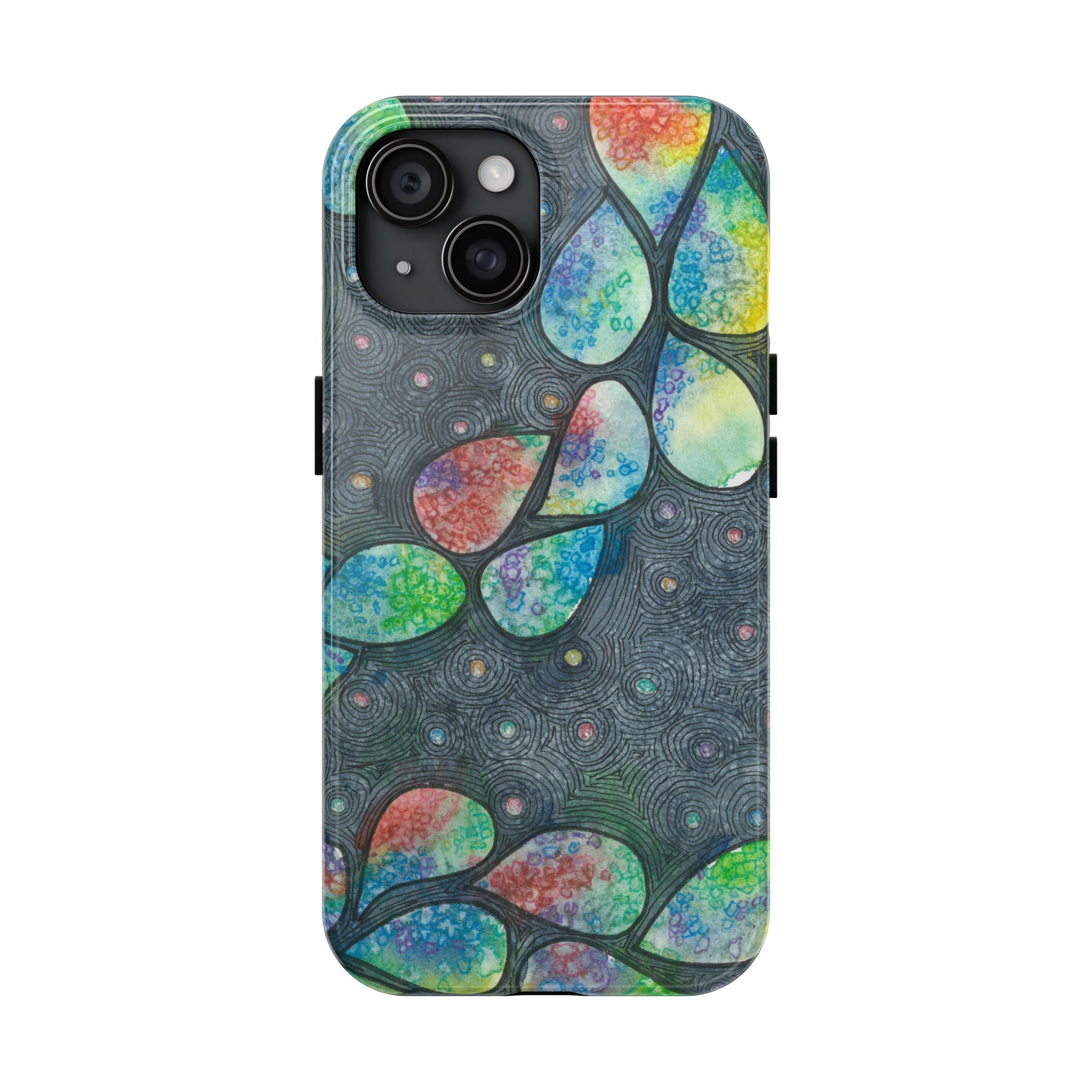 Tough Phone Case - All iPhones and Samsung Galaxys - Exciting Abstract Design #30 Give Us A Minute