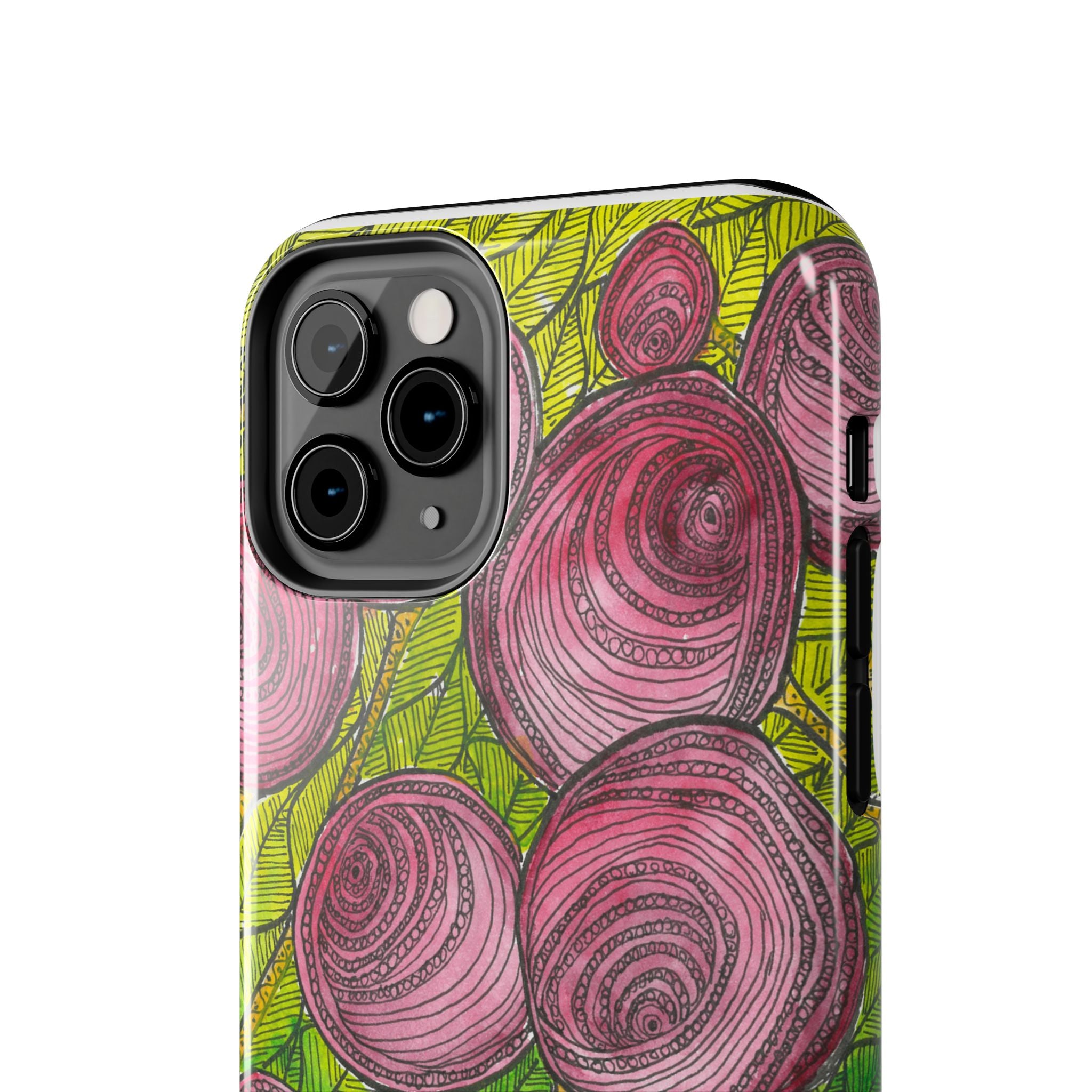 Tough Phone Case - All iPhones and Samsung Galaxys - Exciting Abstract Design #9 Spaced Blossoms