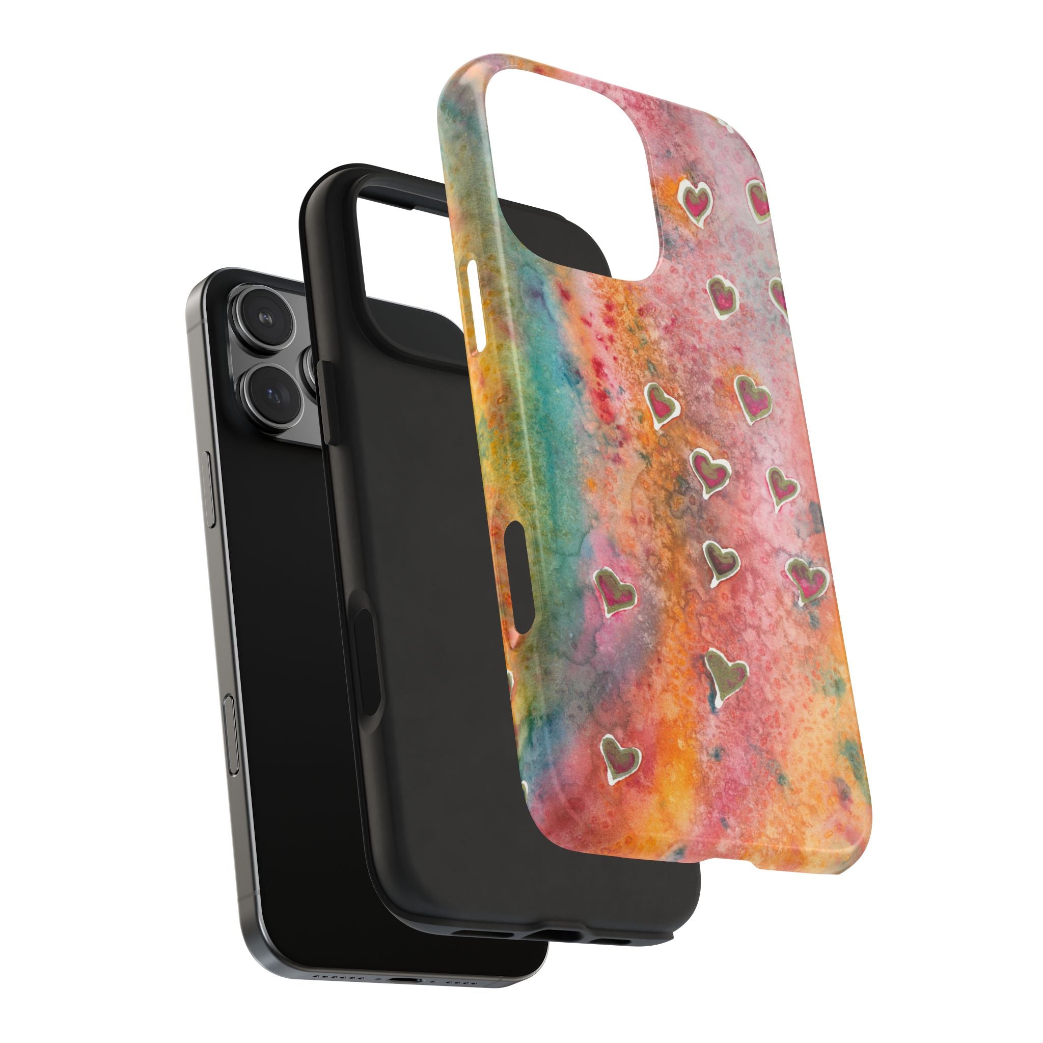 Tough Phone Case - All iPhones and Samsung Galaxys - Exciting Abstract Design #96 Love, Friendship, integrity