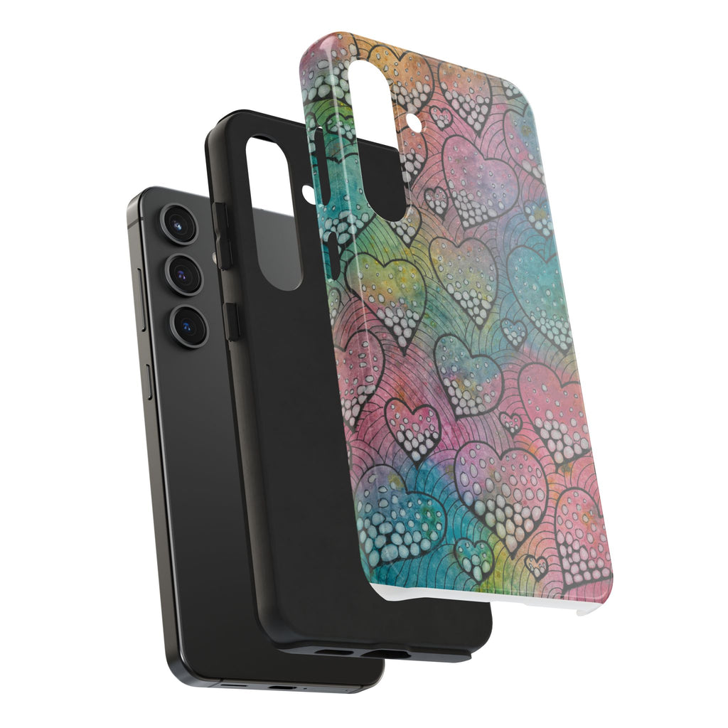 Tough Phone Case - All iPhones and Samsung Galaxys - Exciting Abstract Design #97 What's Love Got To Do With It