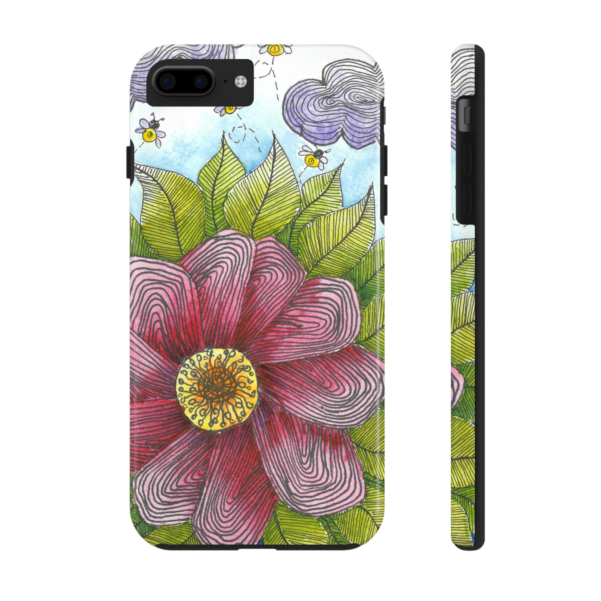 Tough Phone Case - All iPhones and Samsung Galaxys - Exciting Abstract Design  #4 Bloom'n
