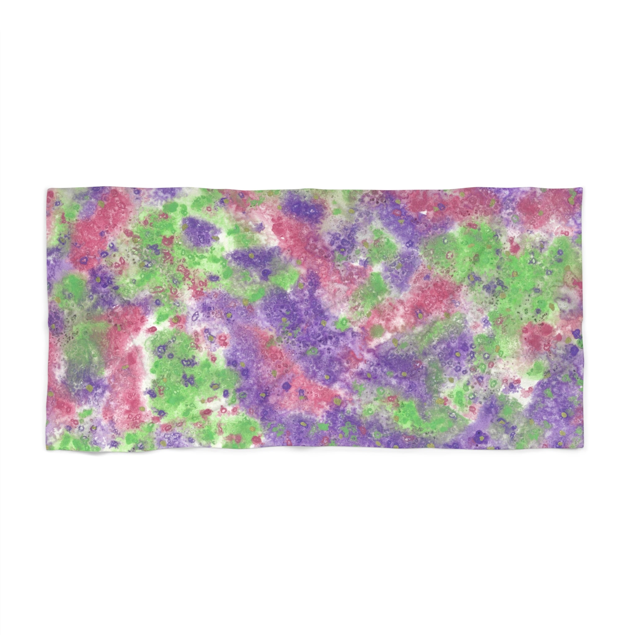 Colourful Abstract Beach Towels, Cotton Loop backing for Durability, 2 Sizes.  For Family and friends or a Special Gift #100 Immortal Being