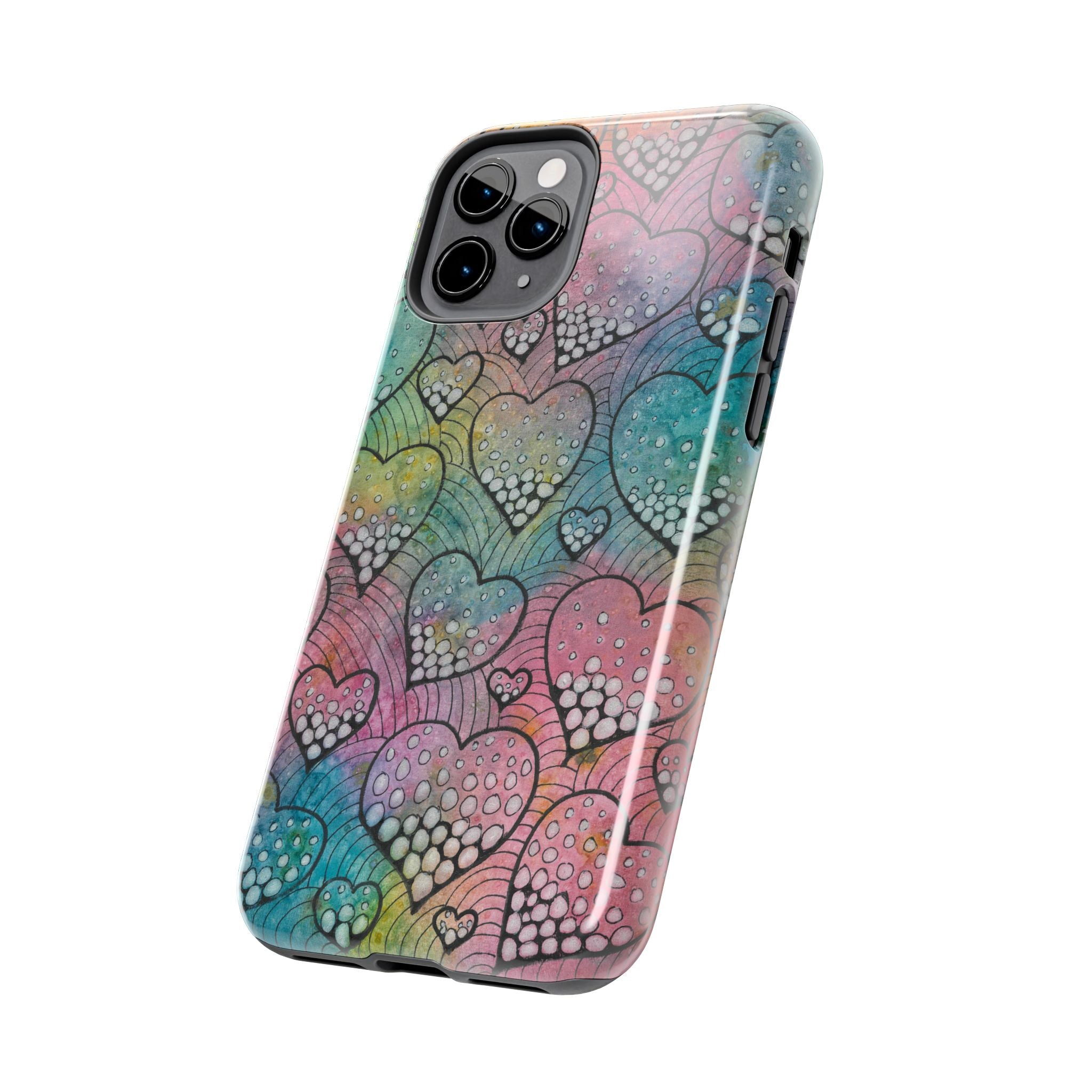 Tough Phone Case - All iPhones and Samsung Galaxys - Exciting Abstract Design #97 What's Love Got To Do With It