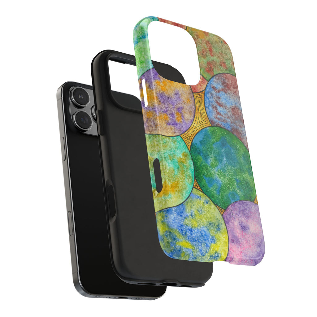 Tough Phone Case - All iPhones and Samsung Galaxys - Exciting Abstract Design #61 Worlds Apart