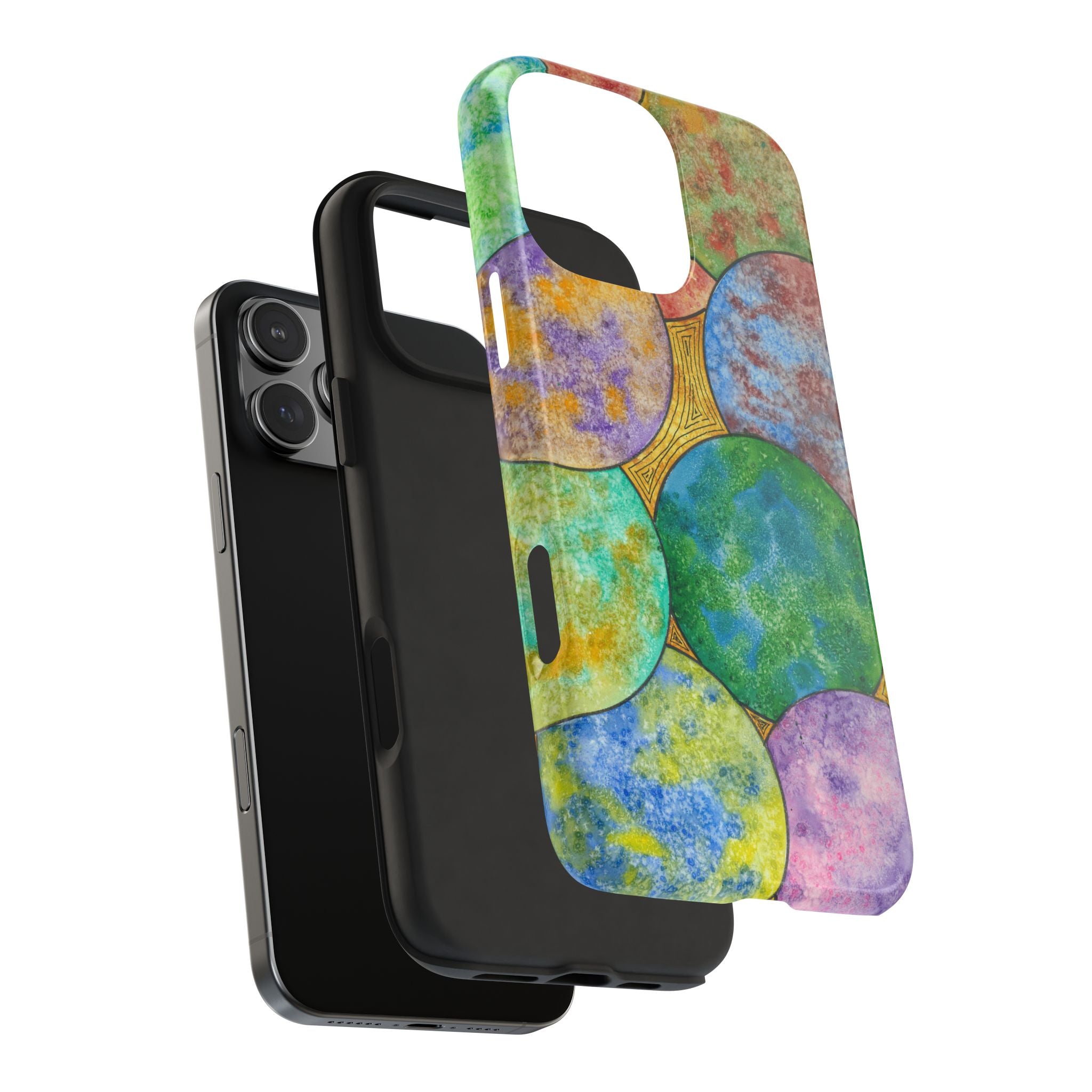 Tough Phone Case - All iPhones and Samsung Galaxys - Exciting Abstract Design #61 Worlds Apart