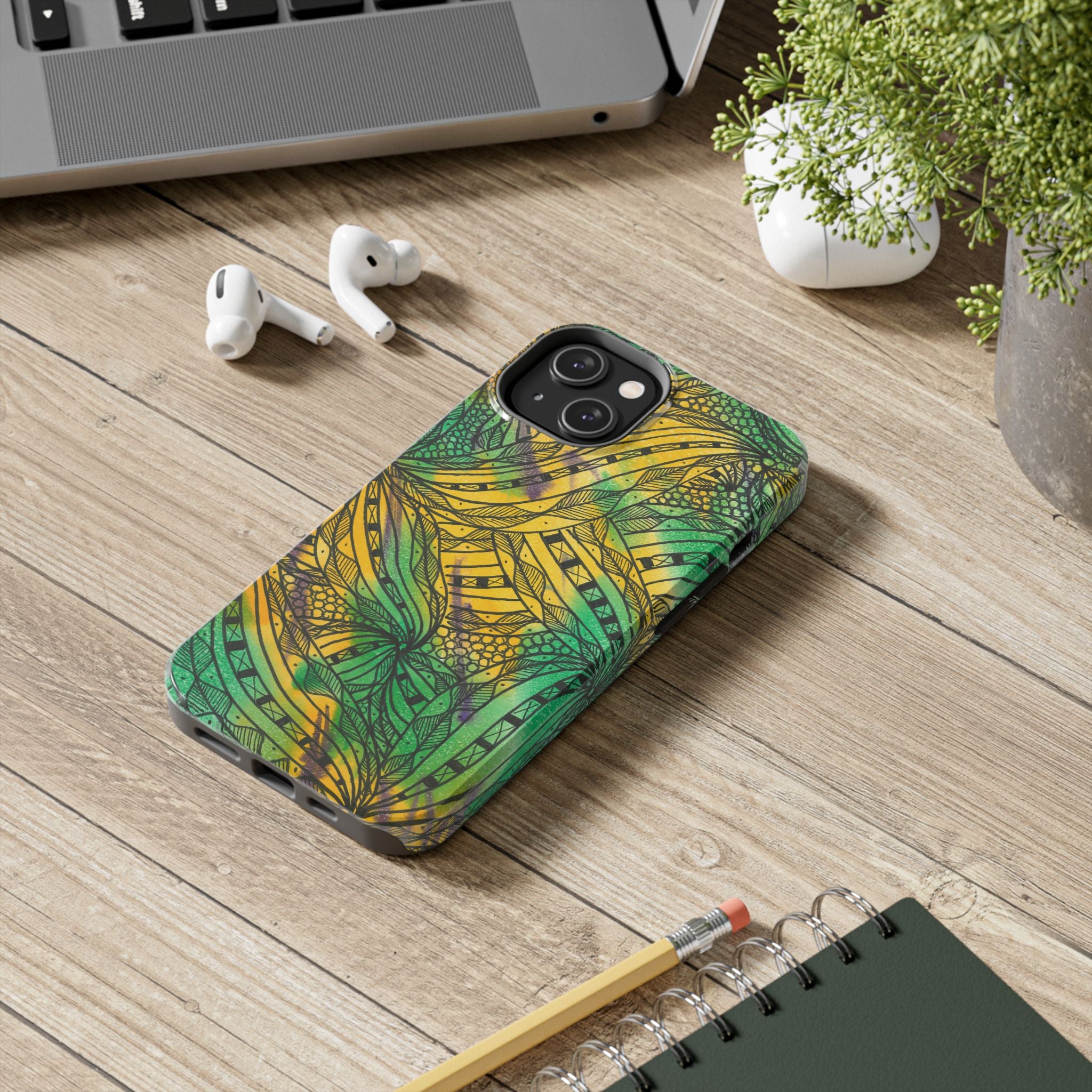Tough Phone Case - All iPhones and Samsung Galaxys - Exciting Abstract Design #37 Shubbery!