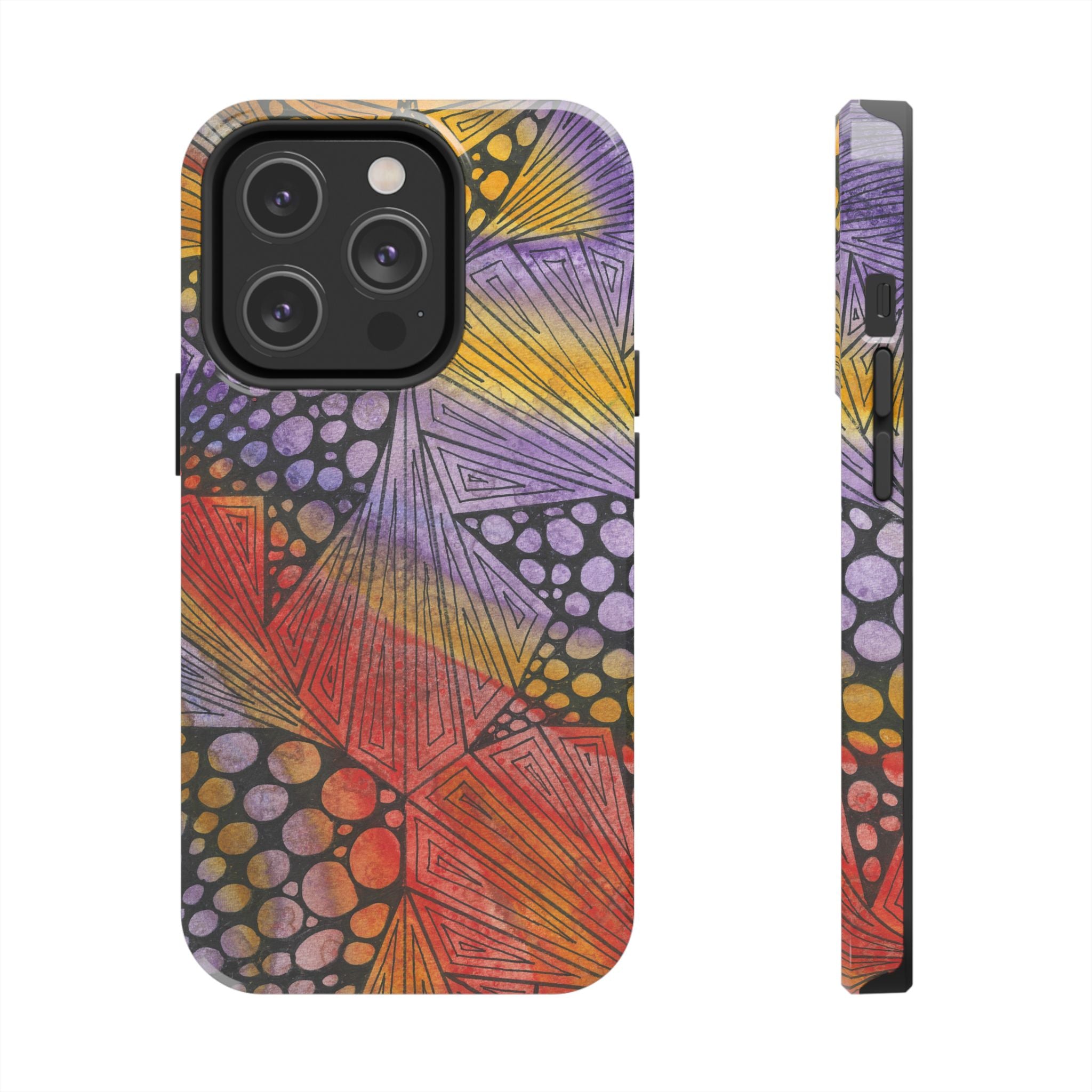 Tough Phone Case - All iPhones and Samsung Galaxys - Exciting Abstract Design #82 Fighting Delusions