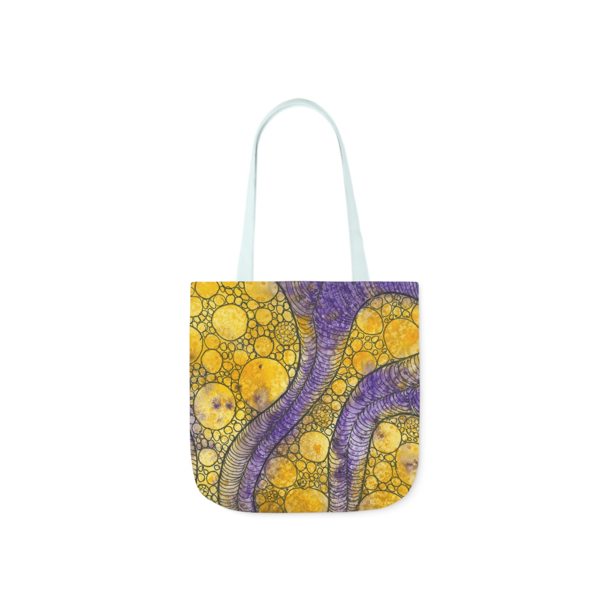 Canvas Tote Bags, Colourful Abstract Designs, 5-Color Straps, 3 Sizes.  For Family and friends or a Special Gift #64 Is Now A Good Time