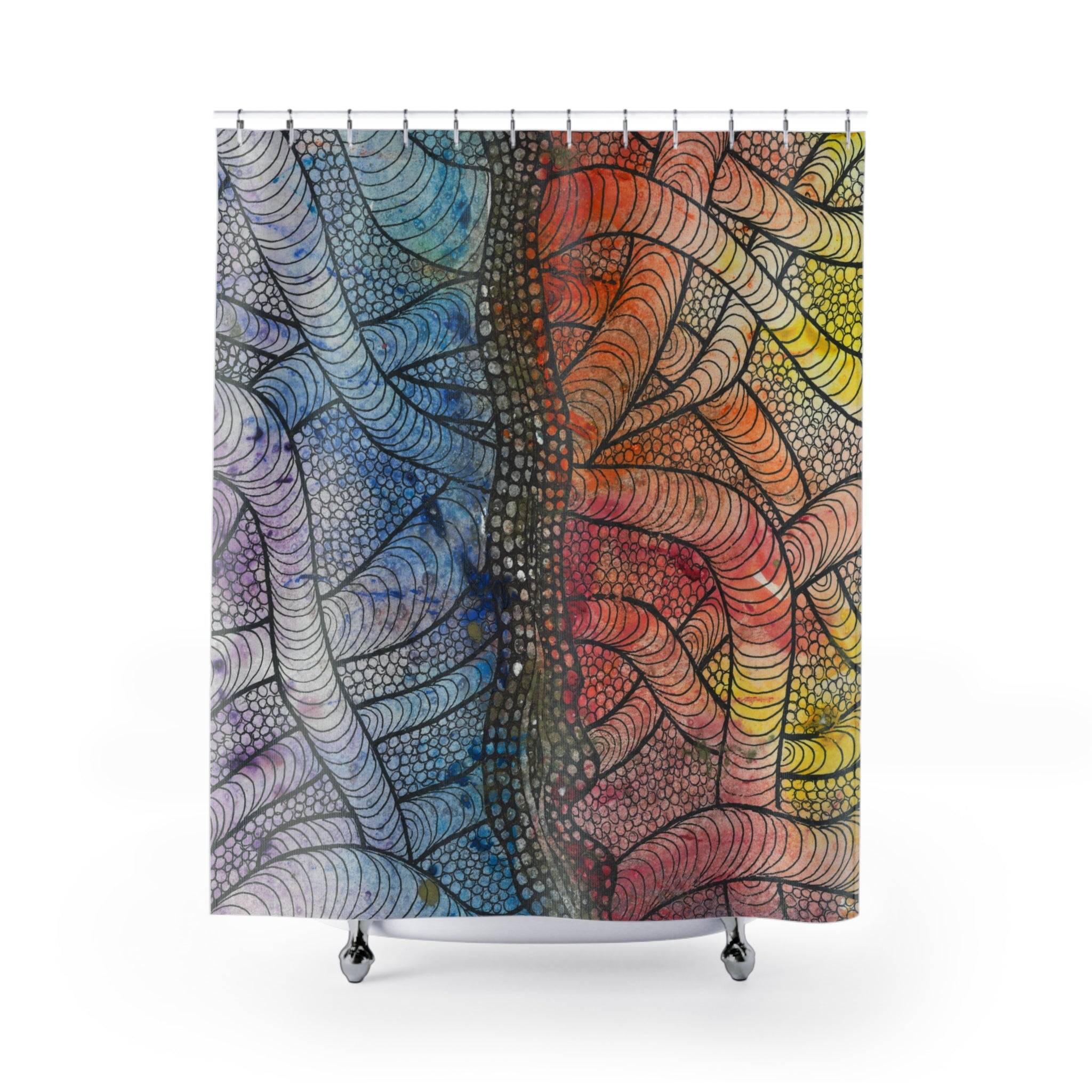 Beautiful Shower Curtains to Refresh Your Bathroom. Colourful Abstract Designs. Perfect For Your Bathroom or Special House-Warming Gift #72 After The End