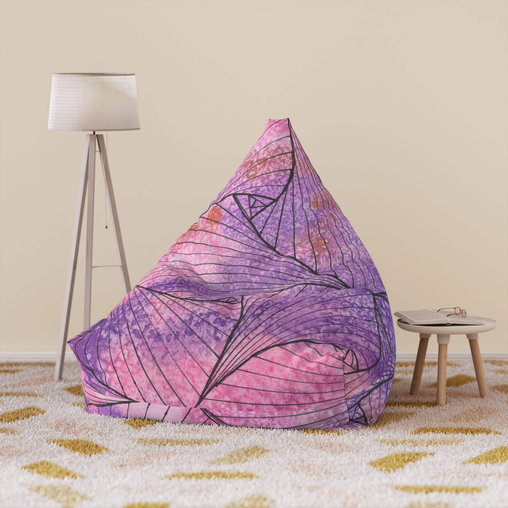 Bean Bag Chair Covers For Indoor & Outdoor - 2 Sizes - Exciting Abstract Design #34 Theres Always Hope