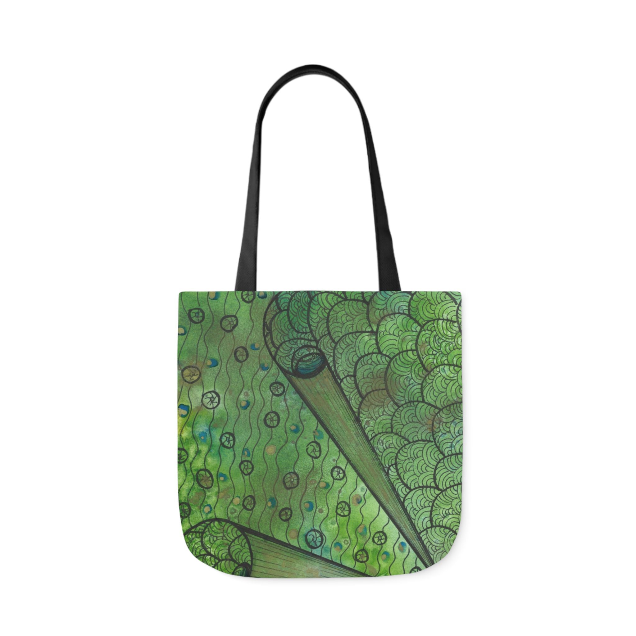 Canvas Tote Bags, Colourful Abstract Designs, 5-Color Straps, 3 Sizes.  For Family and friends or a Special Gift #69 New Horizons