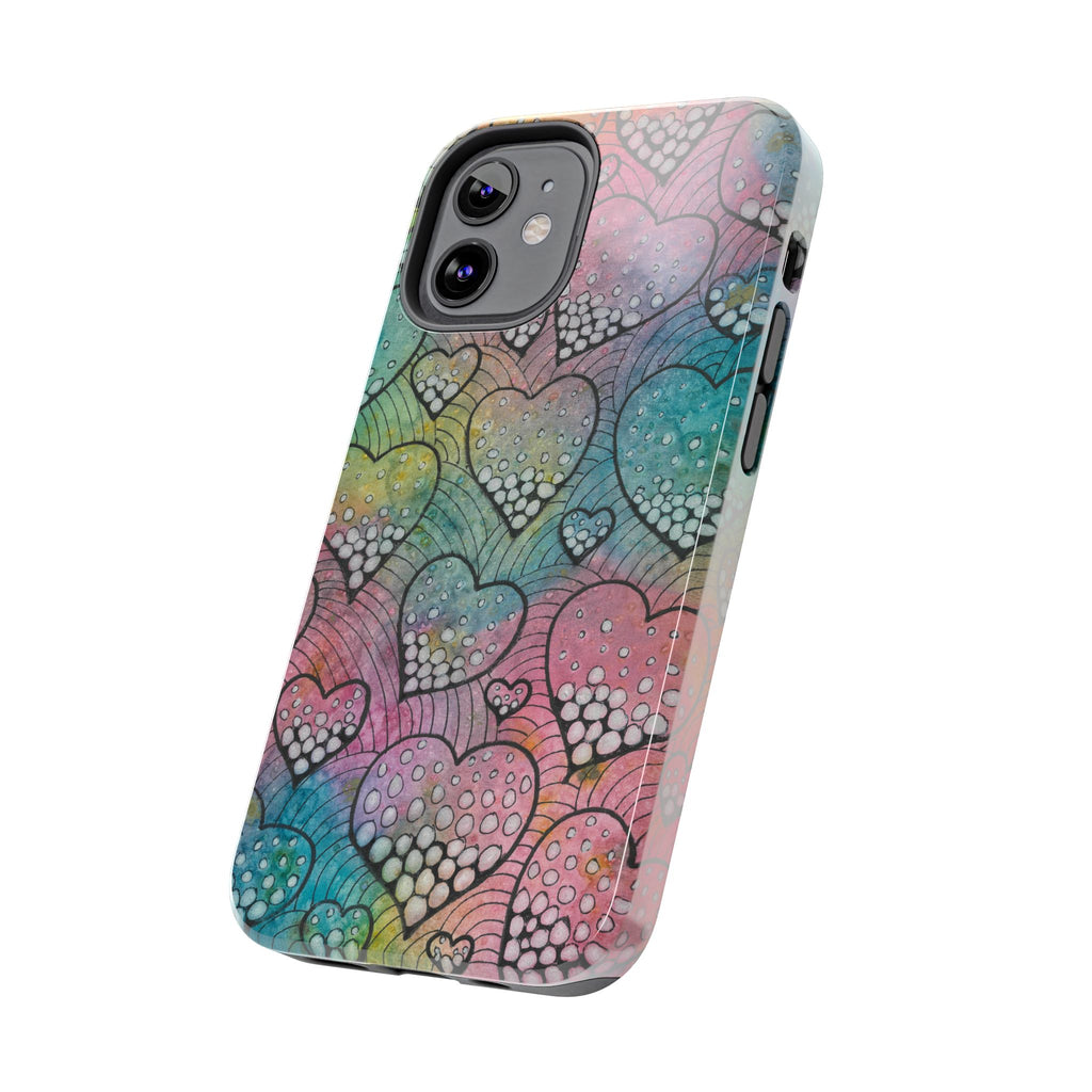 Tough Phone Case - All iPhones and Samsung Galaxys - Exciting Abstract Design #97 What's Love Got To Do With It