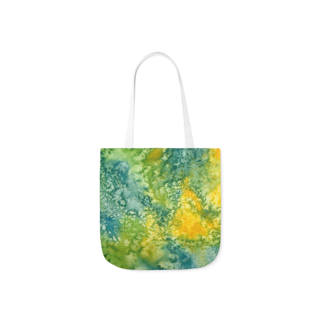 Canvas Tote Bags, Colourful Abstract Designs, 5-Color Straps, 3 Sizes.  For Family and friends or a Special Gift #52 View From Above
