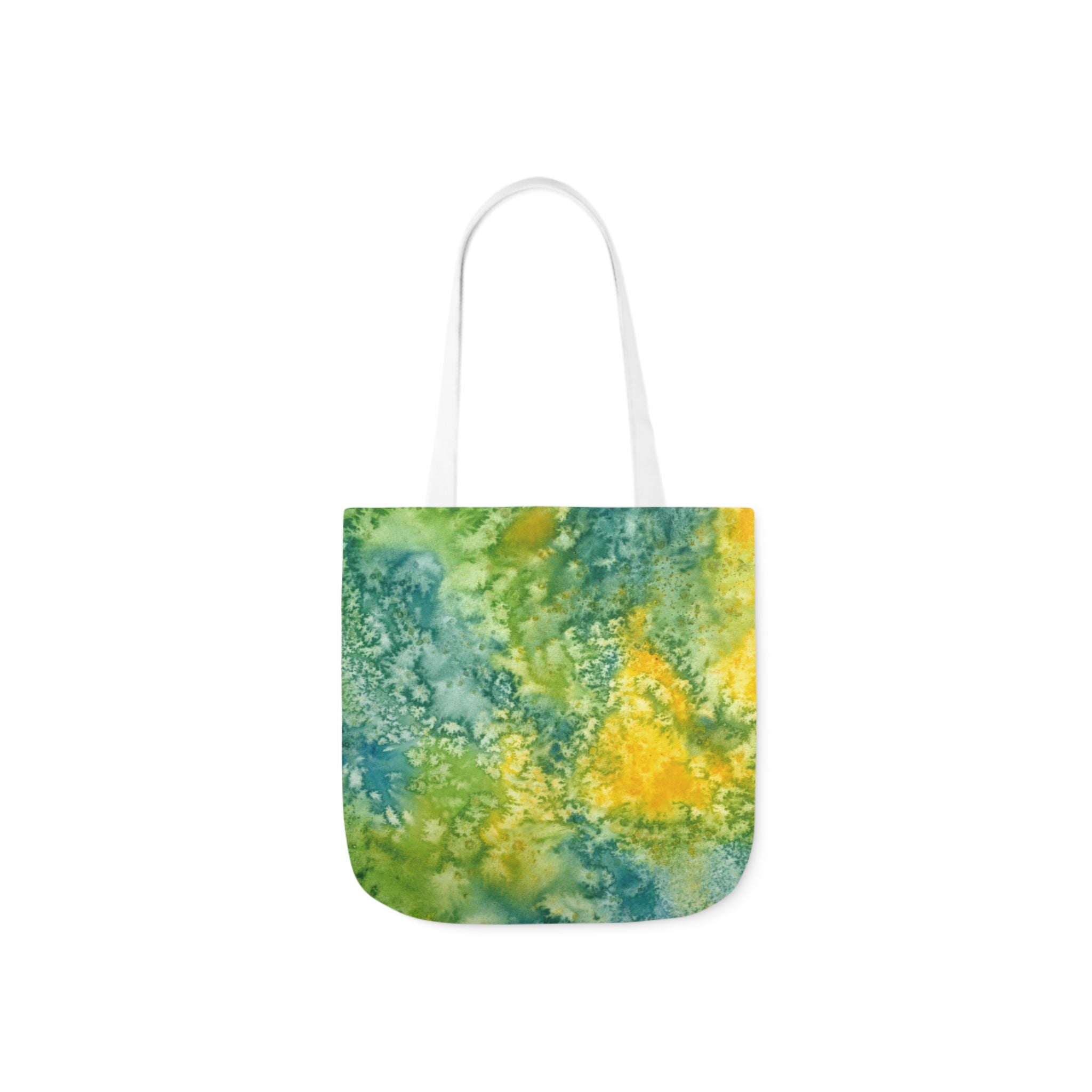 Canvas Tote Bags, Colourful Abstract Designs, 5-Color Straps, 3 Sizes.  For Family and friends or a Special Gift #52 View From Above