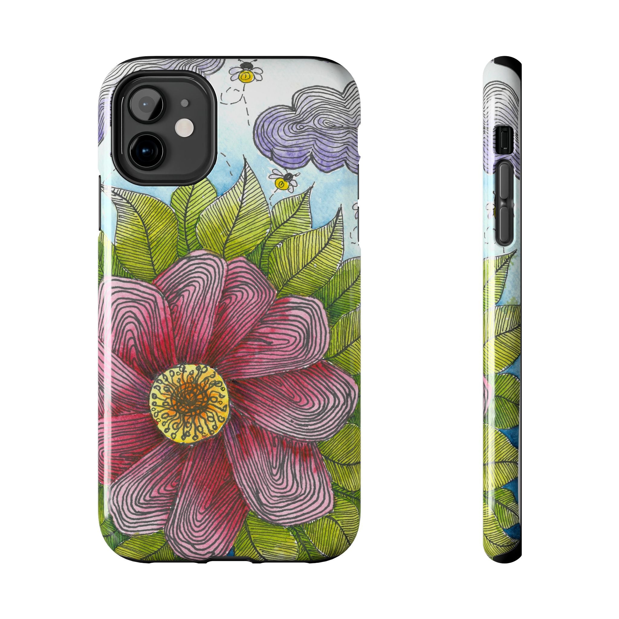 Tough Phone Case - All iPhones and Samsung Galaxys - Exciting Abstract Design  #4 Bloom'n