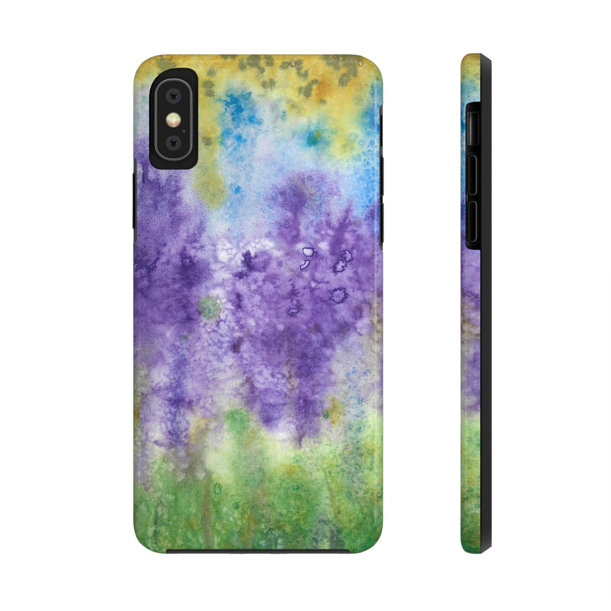 Tough Phone Case - All iPhones and Samsung Galaxys - Exciting Abstract Design #74 Lavender Fields
