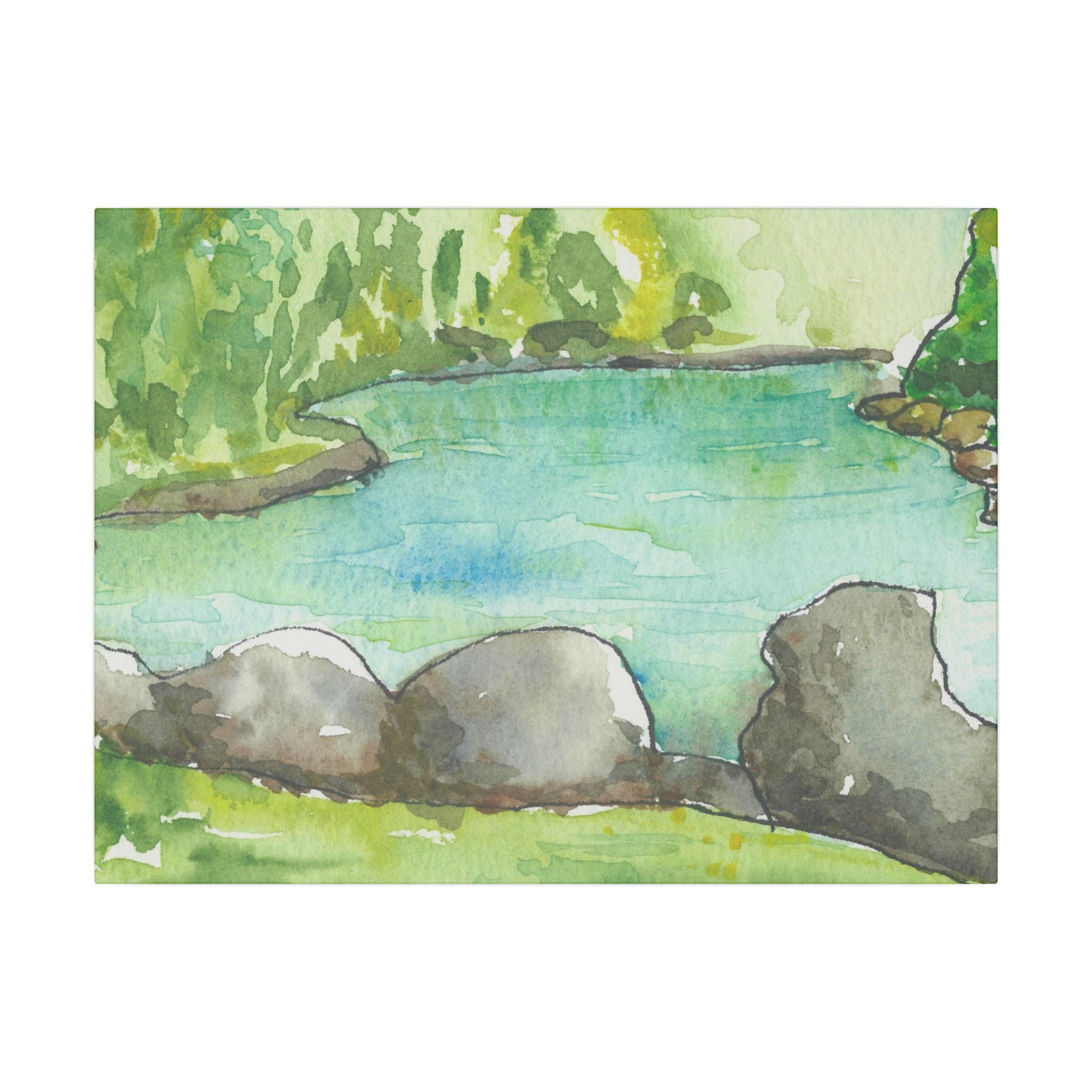 Large Colourful Wall Art, Canvas Prints, For Office, Bedroom or Living Room, or Special Gift #88 Tara River - Montenegro