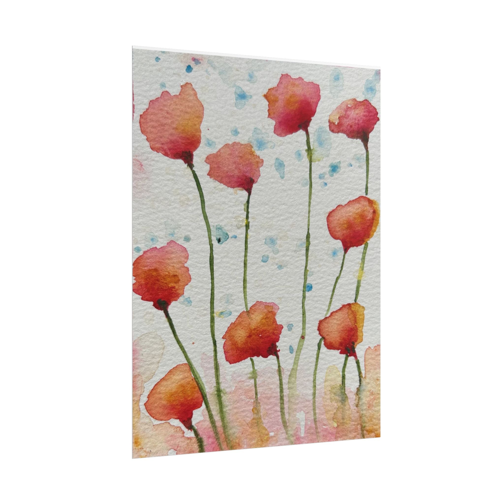 Large Colourful Wall Art, Posters & Prints, For Office, Bedroom or Living Room, or Special Gift #94 Poppies Galore