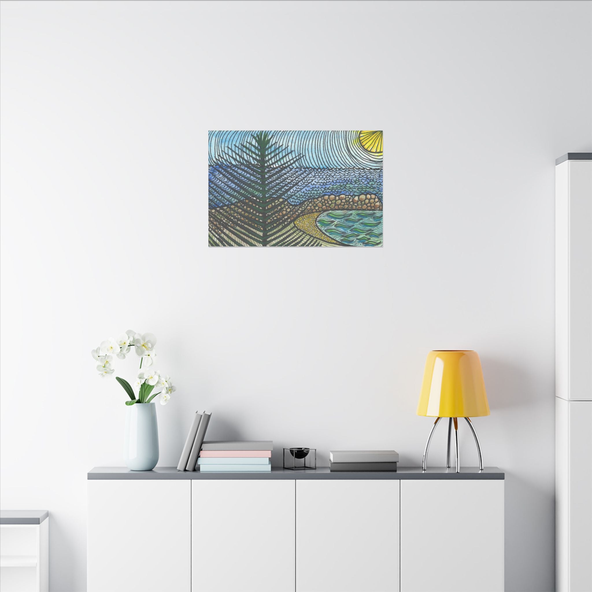 Large Colourful Wall Art, Canvas Prints, For Office, Bedroom or Living Room, or Special Gift #47 Cottesloe