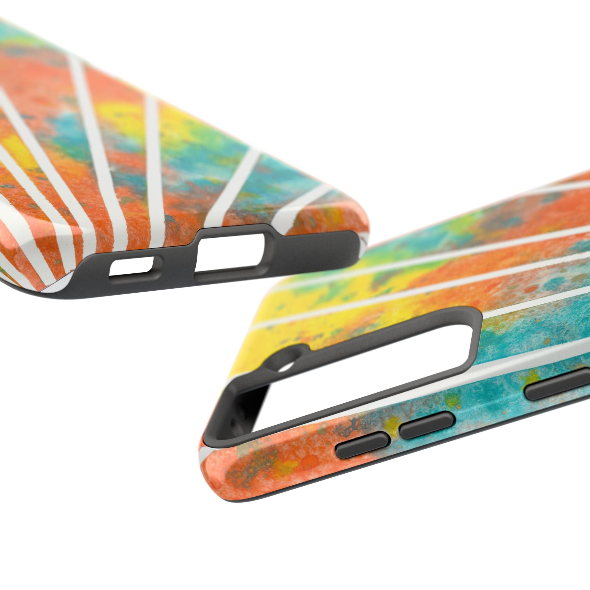 Tough Phone Case - All iPhones and Samsung Galaxys - Exciting Abstract Design #101 Your Energy Radiates