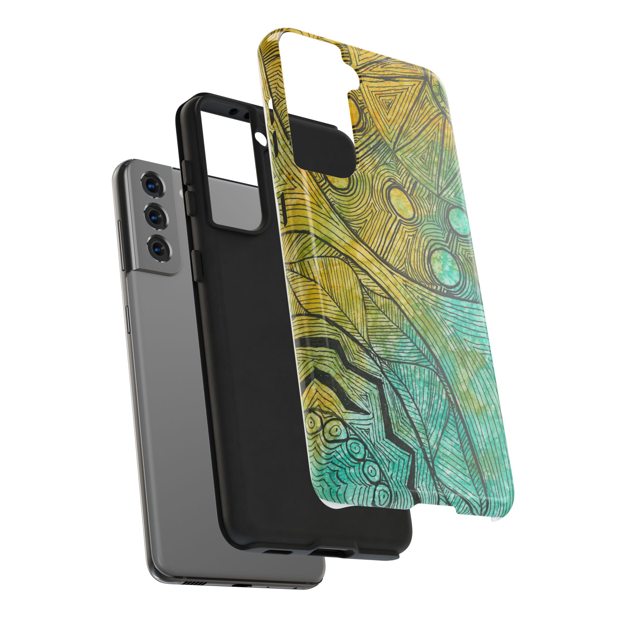 Tough Phone Case - All iPhones and Samsung Galaxys - Exciting Abstract Design #27 Come What May