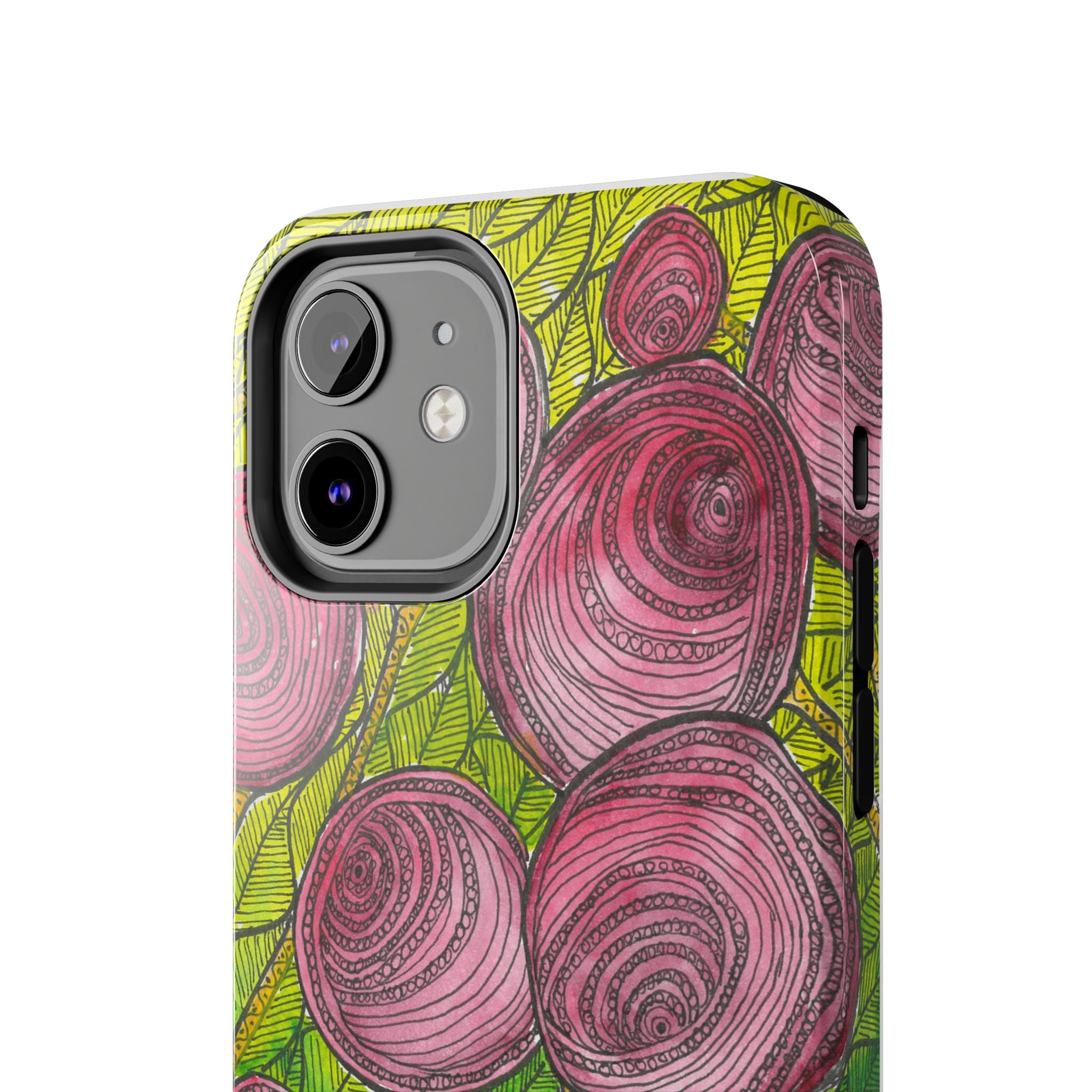 Tough Phone Case - All iPhones and Samsung Galaxys - Exciting Abstract Design #9 Spaced Blossoms