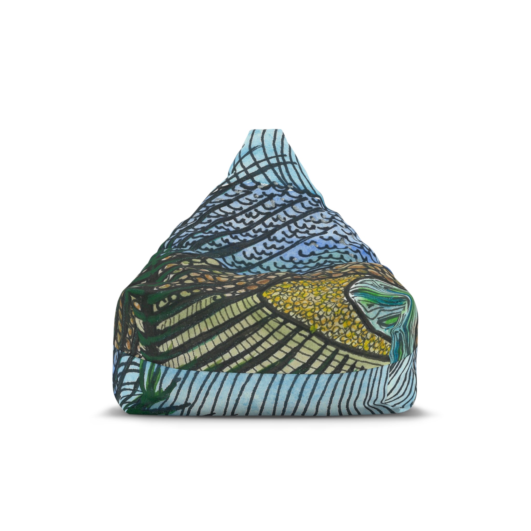 Bean Bag Chair Covers For Indoor & Outdoor Spaces - 2 Sizes - Exciting Abstract Design #47 Cottesloe