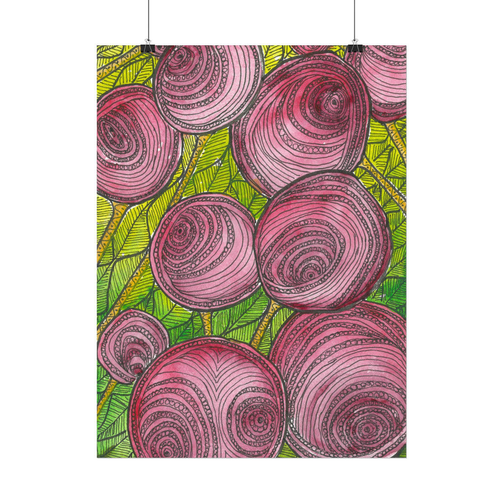 Large Colourful Wall Art, Posters & Prints, For Office, Bedroom or Living Room, or Special Gift #9 Spaced Blossoms