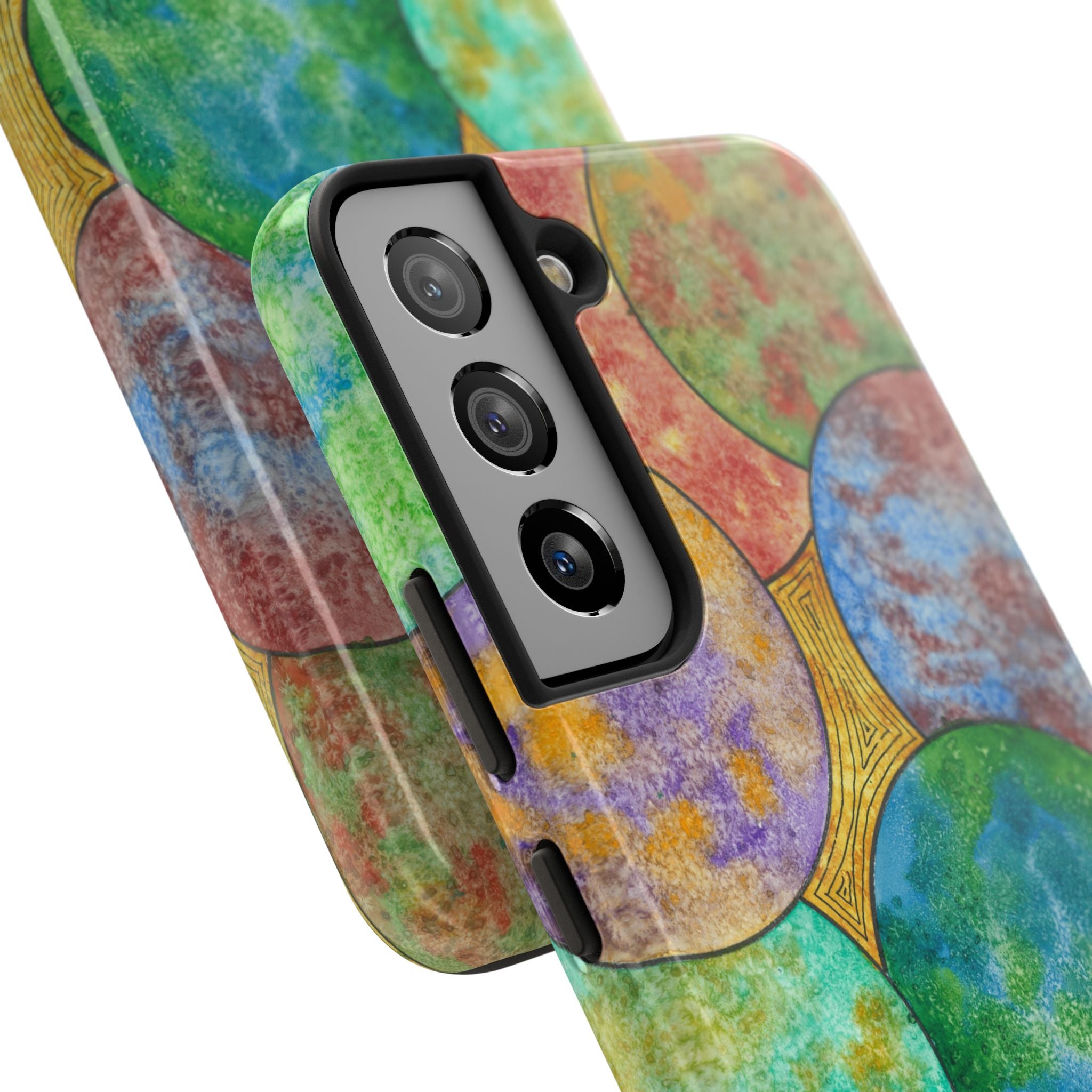 Tough Phone Case - All iPhones and Samsung Galaxys - Exciting Abstract Design #61 Worlds Apart